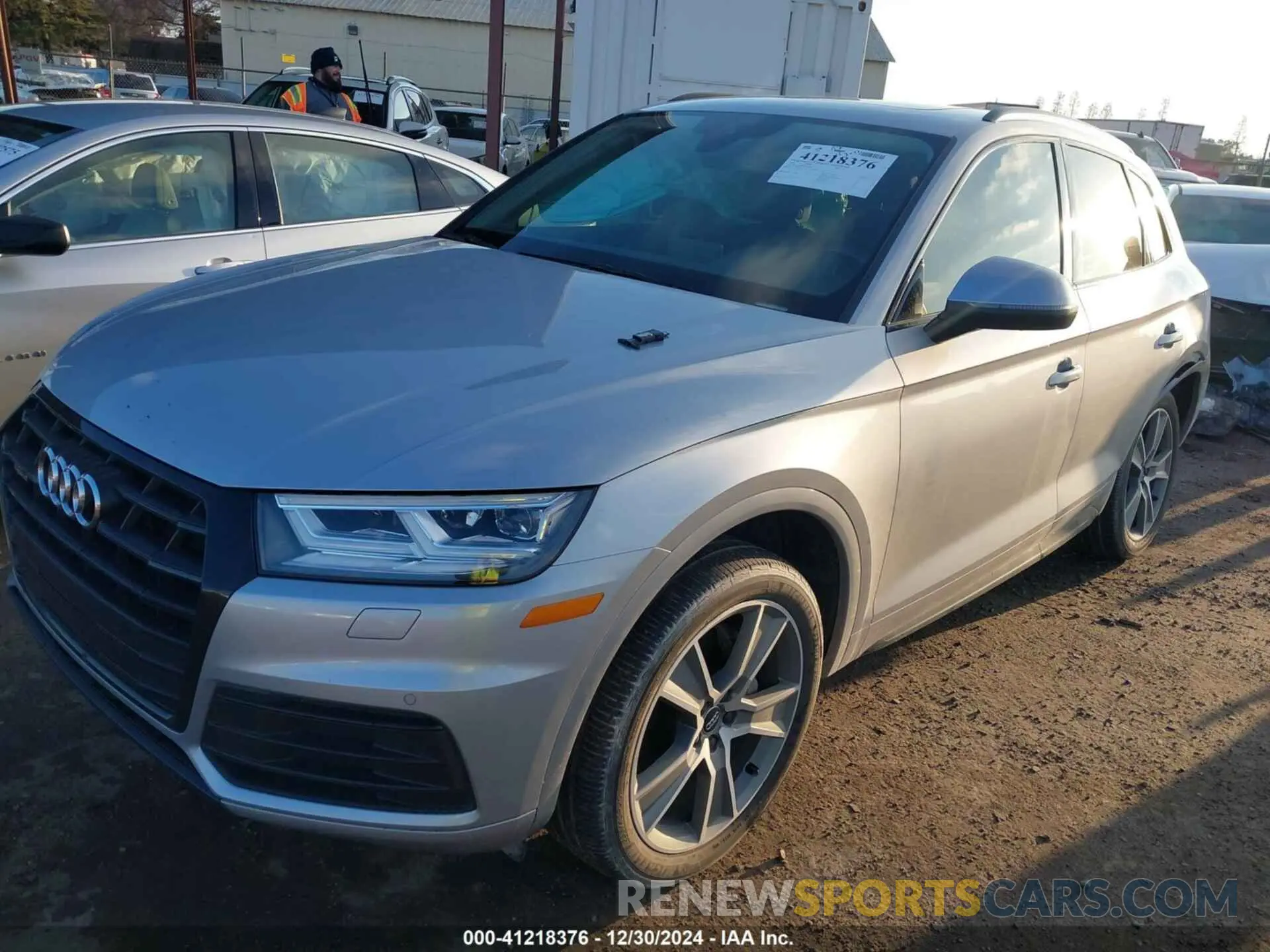 2 fotografías del automóvil dañado WA1BNAFY2L2063164 AUDI Q5 2020