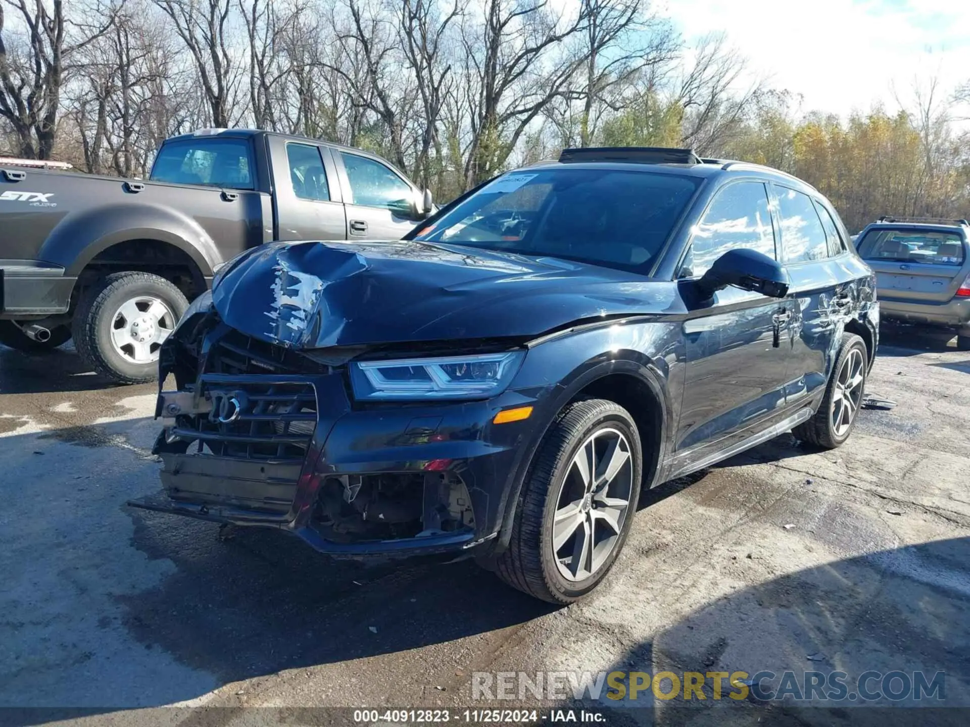 2 fotografías del automóvil dañado WA1BNAFY3L2071645 AUDI Q5 2020