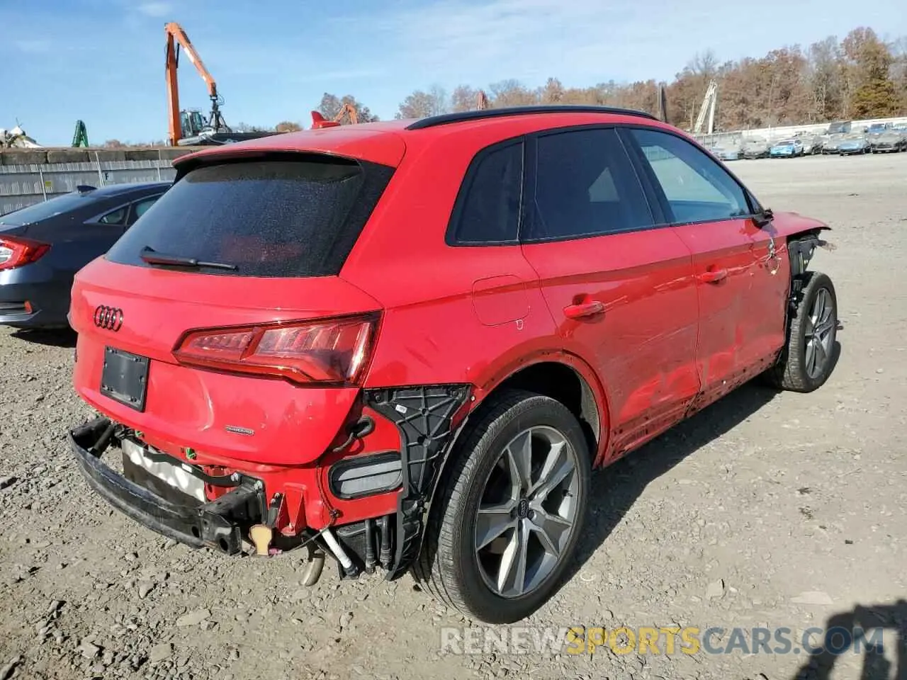 3 fotografías del automóvil dañado WA1BNAFY6L2089671 AUDI Q5 2020