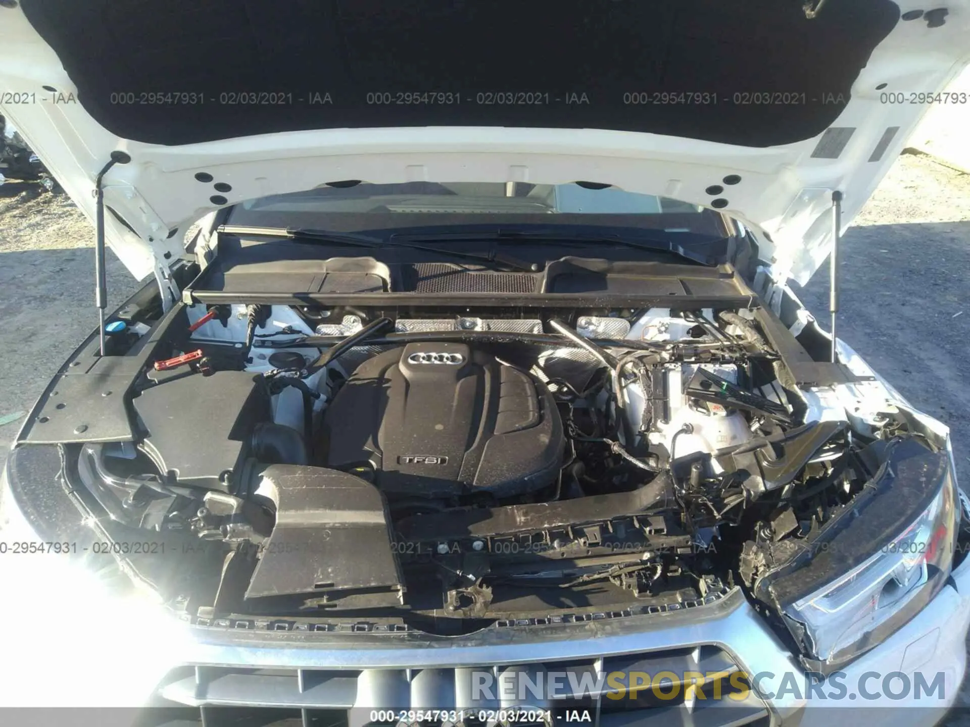 10 fotografías del automóvil dañado WA1BNAFY7L2013635 AUDI Q5 2020