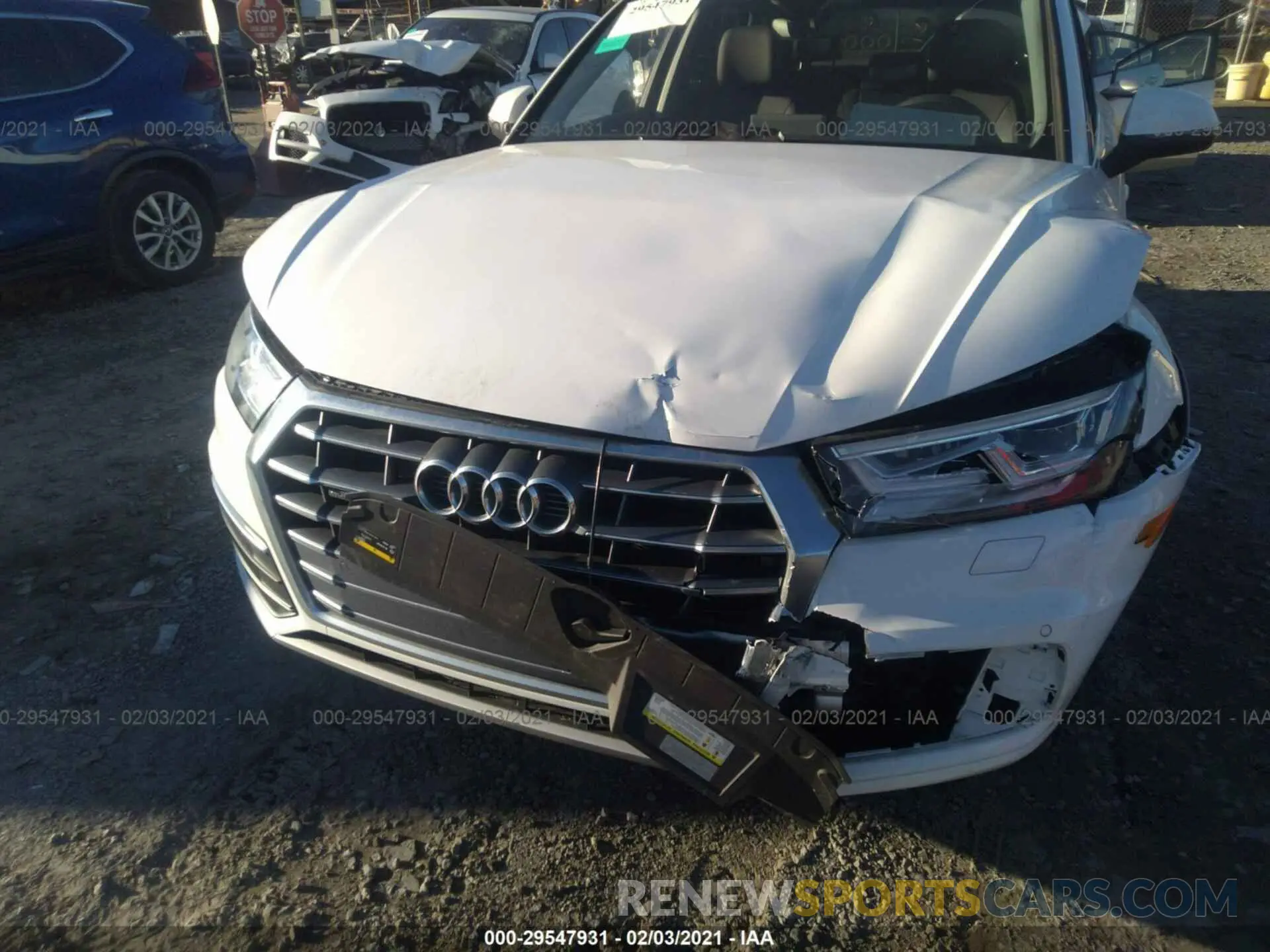 6 fotografías del automóvil dañado WA1BNAFY7L2013635 AUDI Q5 2020