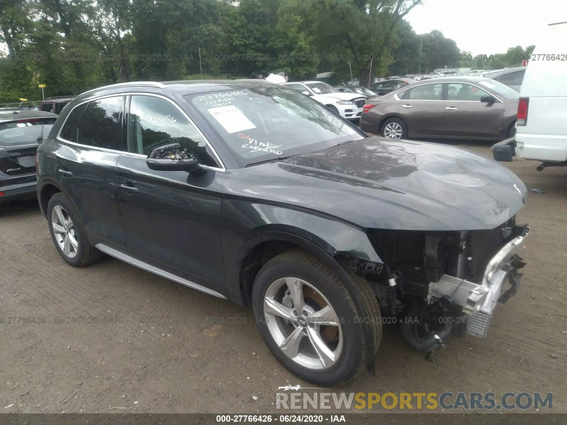 1 fotografías del automóvil dañado WA1BNAFY9L2016276 AUDI Q5 2020