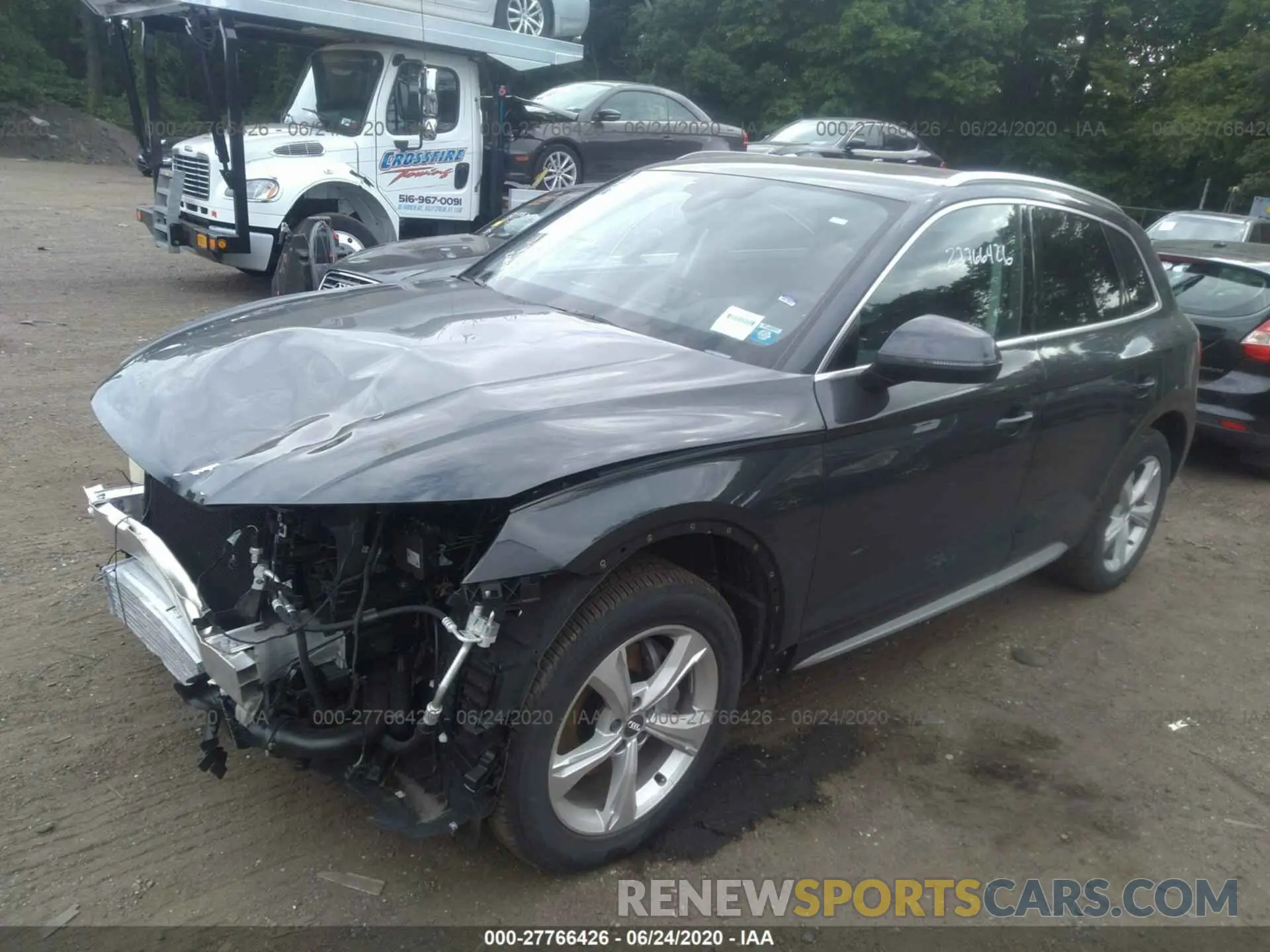 2 fotografías del automóvil dañado WA1BNAFY9L2016276 AUDI Q5 2020