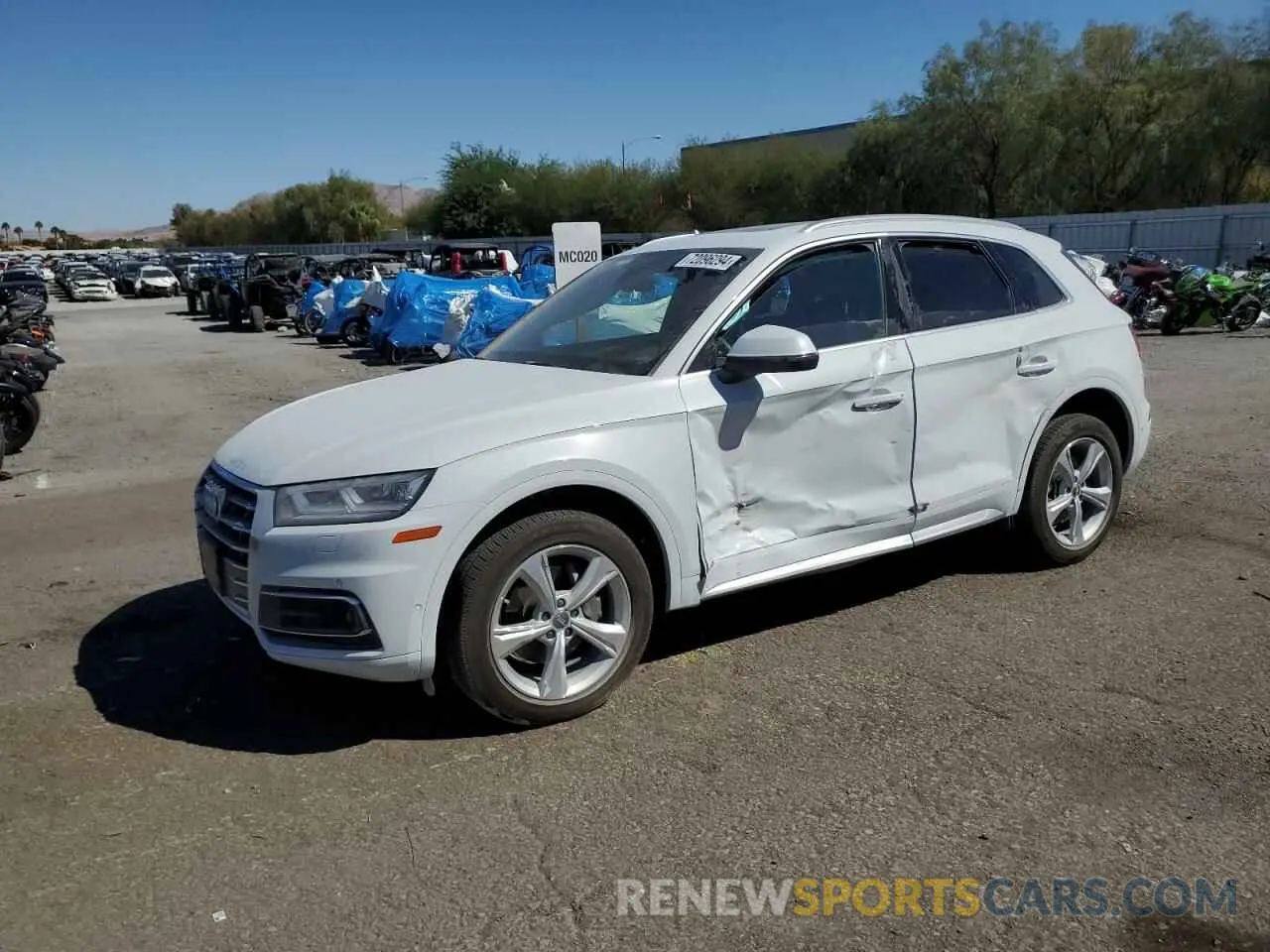 1 fotografías del automóvil dañado WA1CNAFY2L2086450 AUDI Q5 2020