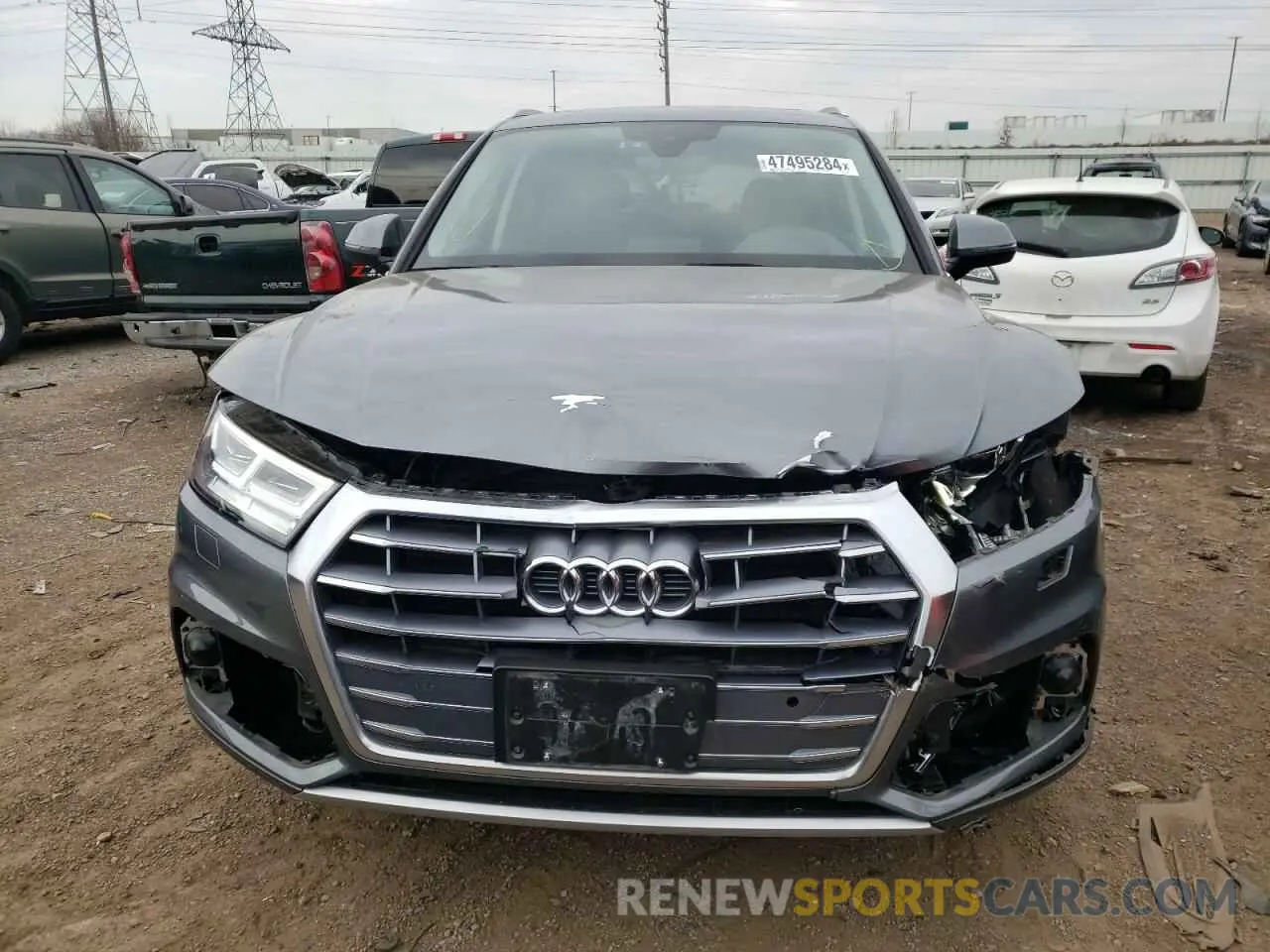 5 fotografías del automóvil dañado WA1CNAFY5L2001035 AUDI Q5 2020