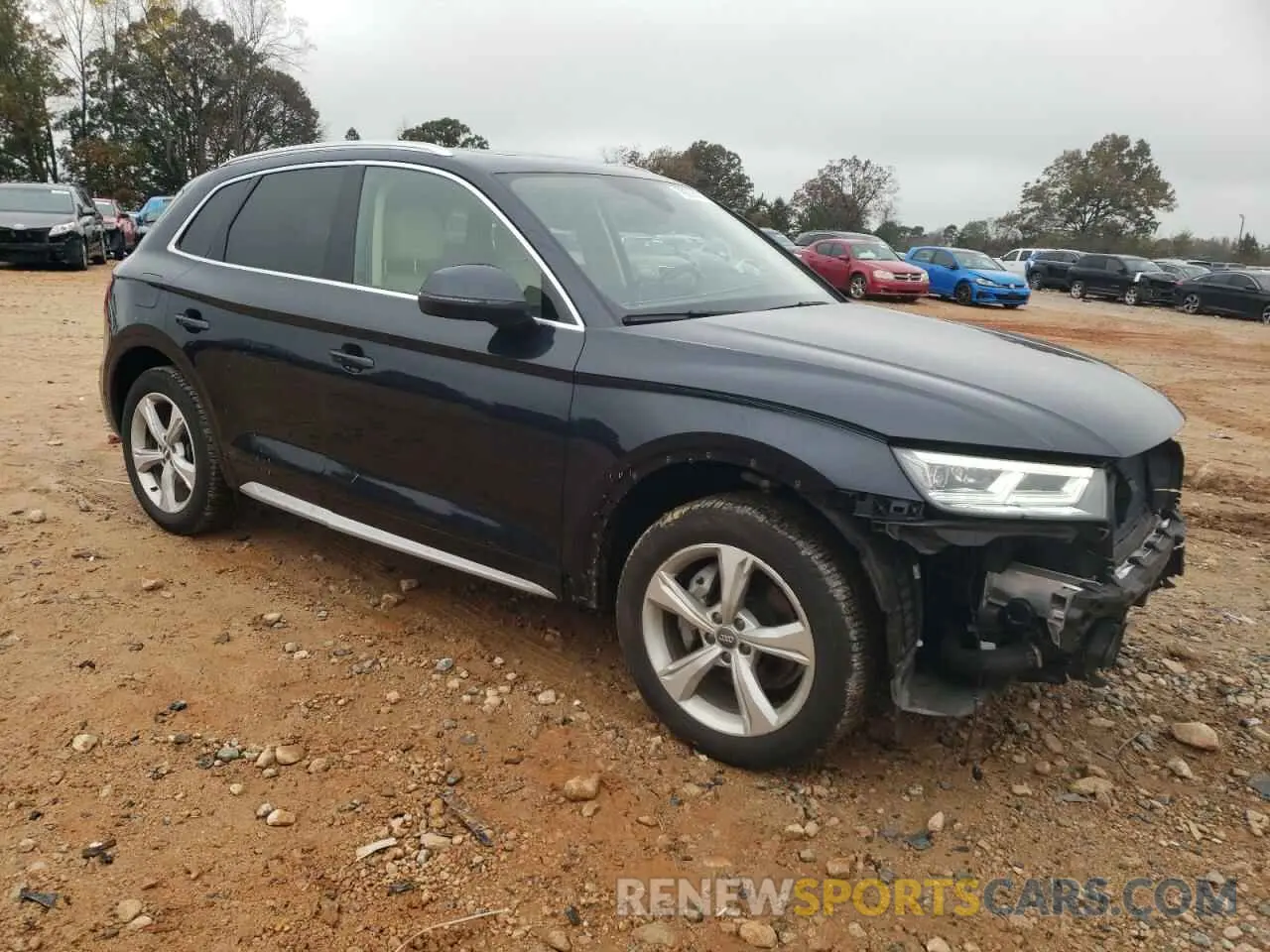 4 fotografías del automóvil dañado WA1CNAFY7L2104585 AUDI Q5 2020