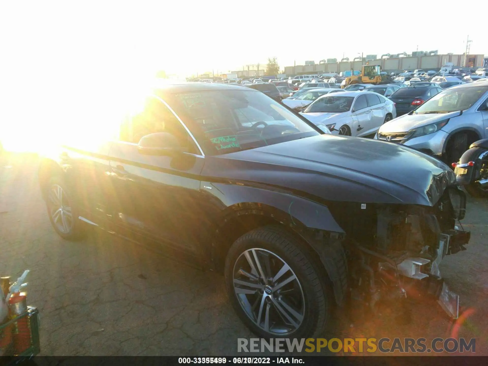 1 fotografías del automóvil dañado WA1E2AFY7L2076398 AUDI Q5 2020