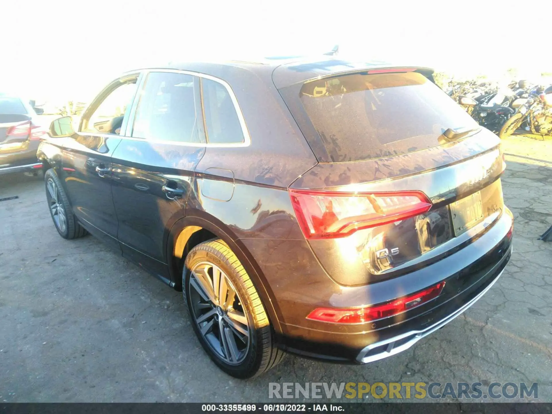 3 fotografías del automóvil dañado WA1E2AFY7L2076398 AUDI Q5 2020