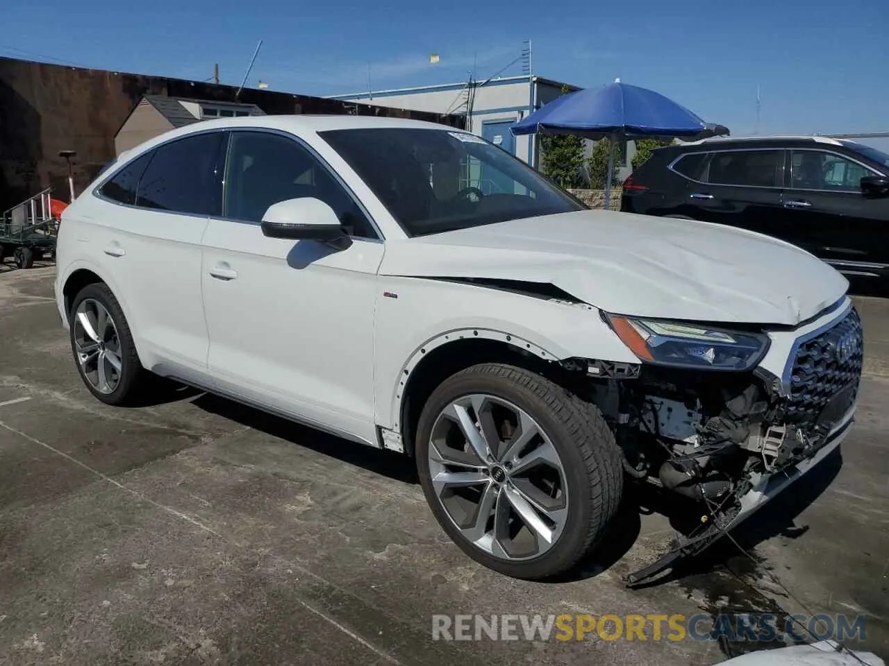 4 fotografías del automóvil dañado WA15AAFY0M2118303 AUDI Q5 2021
