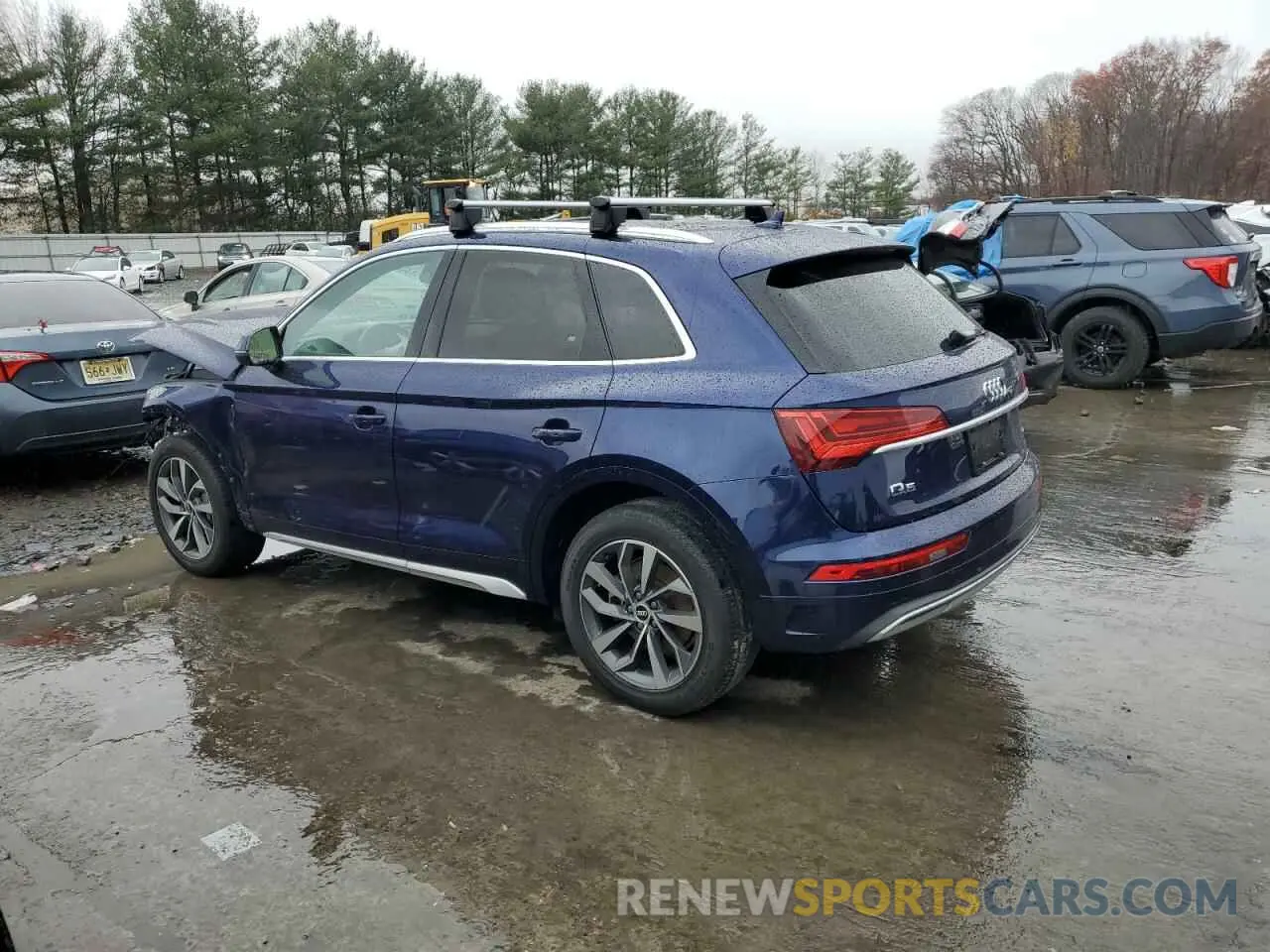 2 fotografías del automóvil dañado WA1AAAFY0M2010018 AUDI Q5 2021