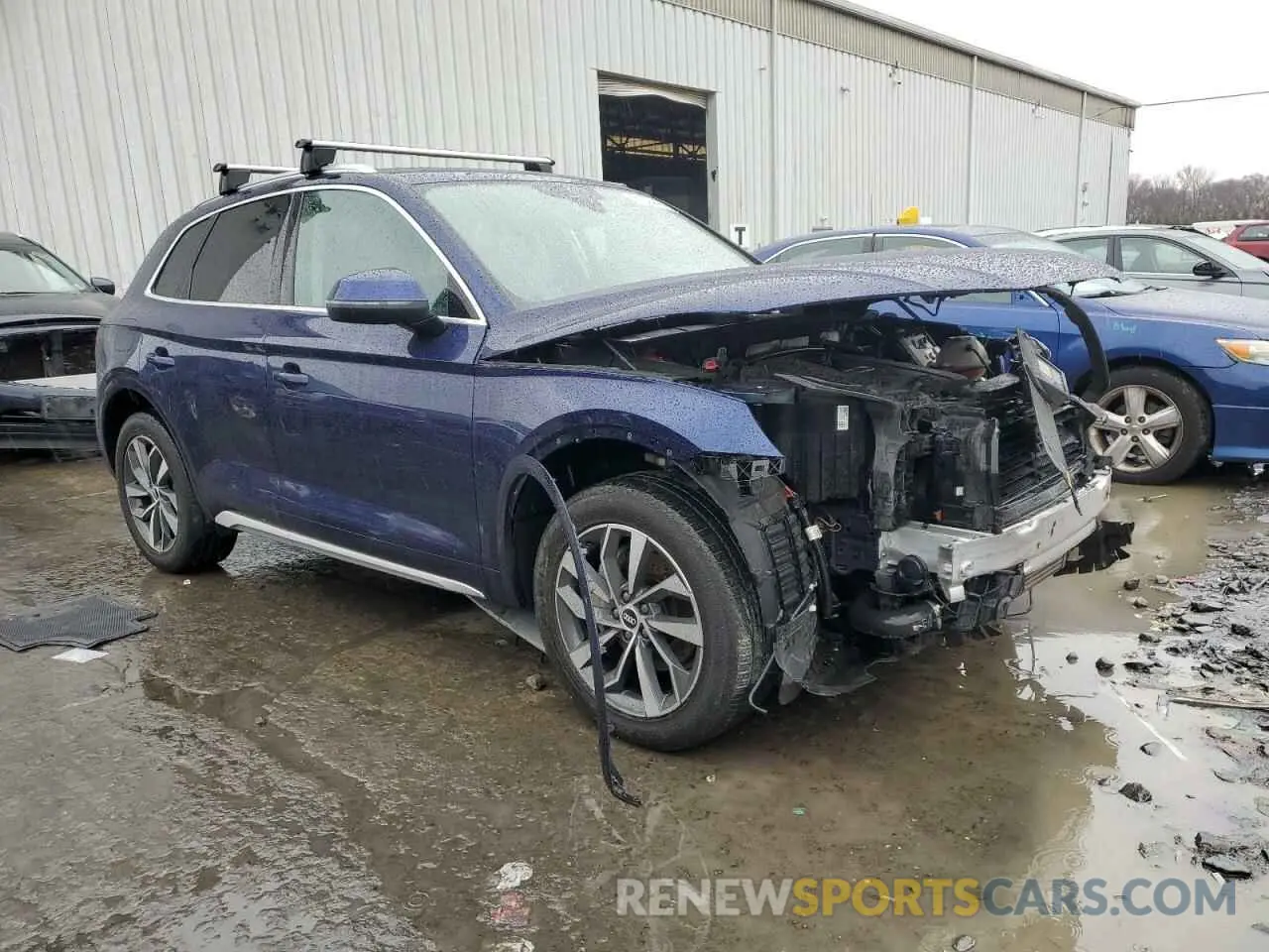 4 fotografías del automóvil dañado WA1AAAFY0M2010018 AUDI Q5 2021