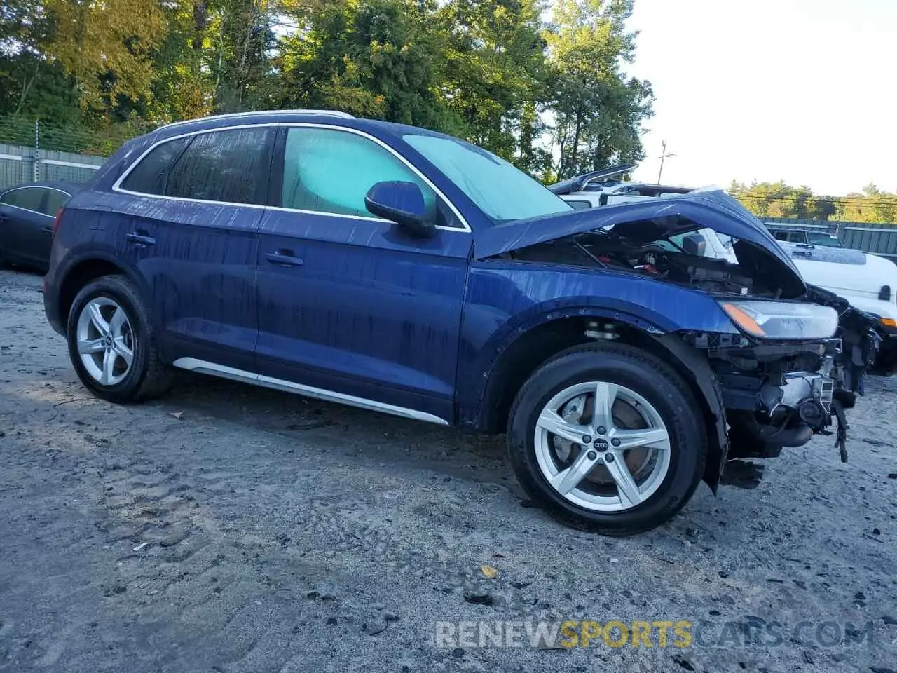 4 fotografías del automóvil dañado WA1AAAFY0M2035016 AUDI Q5 2021