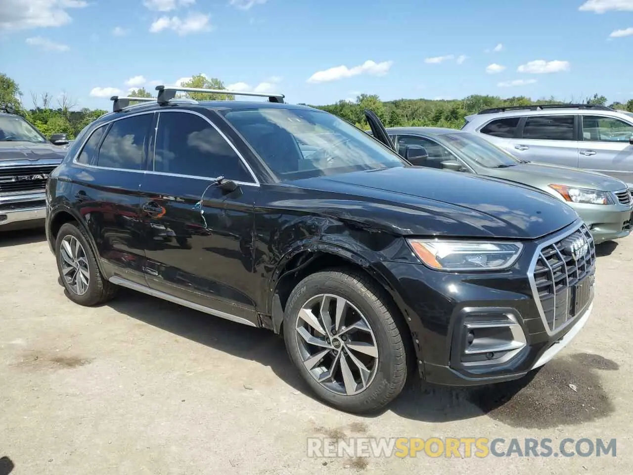 4 fotografías del automóvil dañado WA1AAAFY0M2093580 AUDI Q5 2021