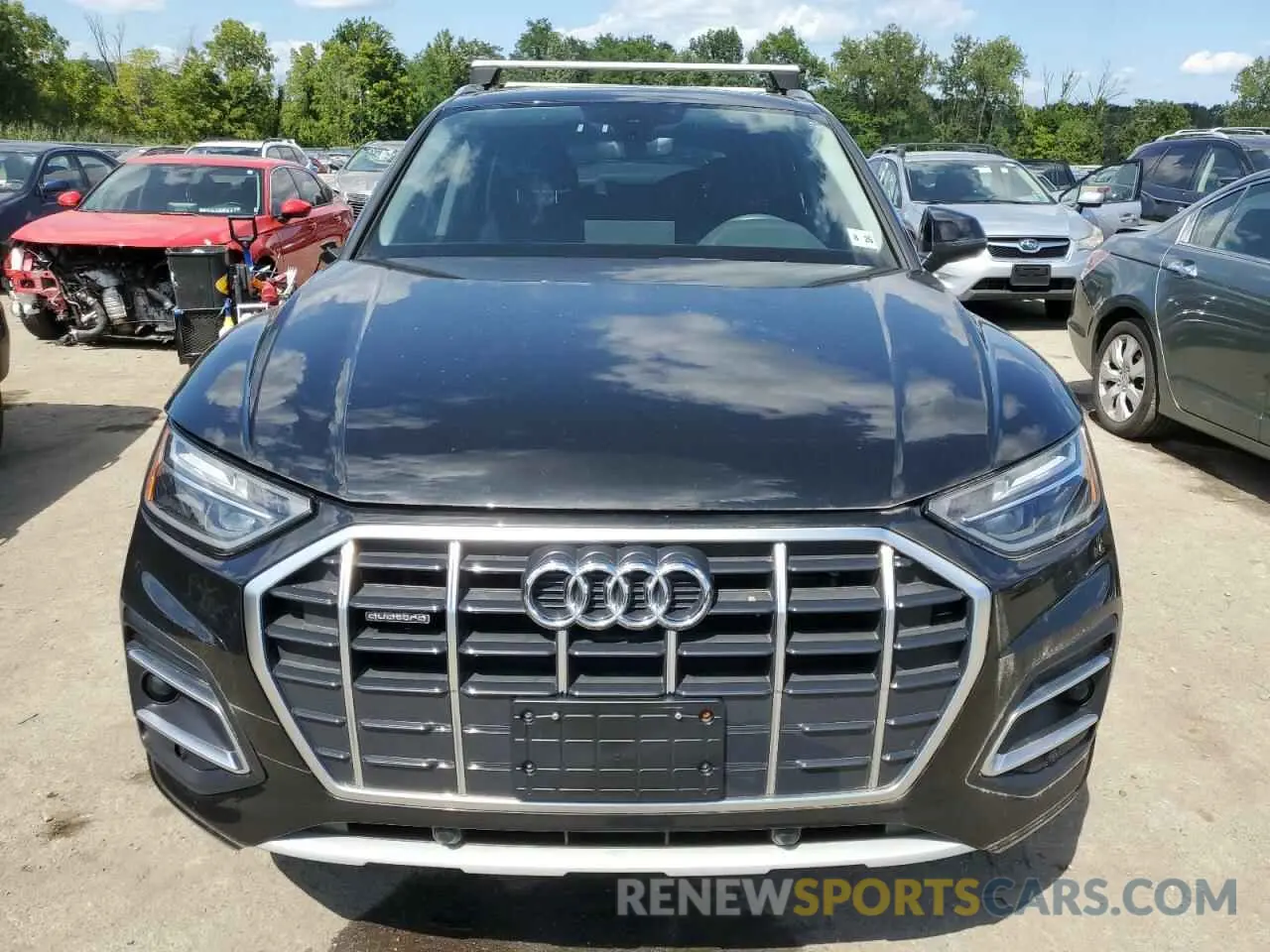 5 fotografías del automóvil dañado WA1AAAFY0M2093580 AUDI Q5 2021