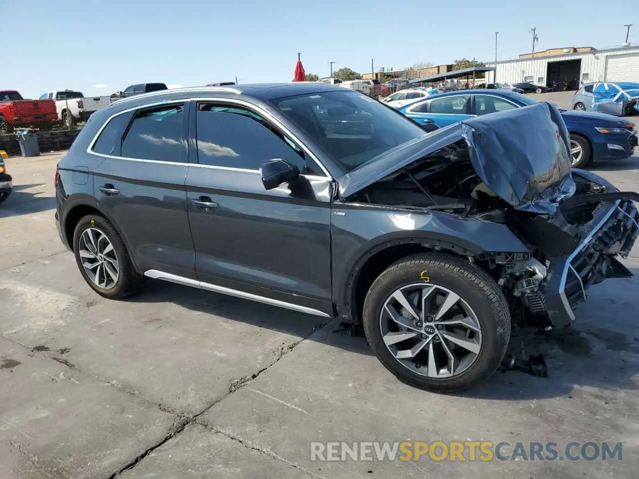 4 fotografías del automóvil dañado WA1AAAFY1M2014000 AUDI Q5 2021
