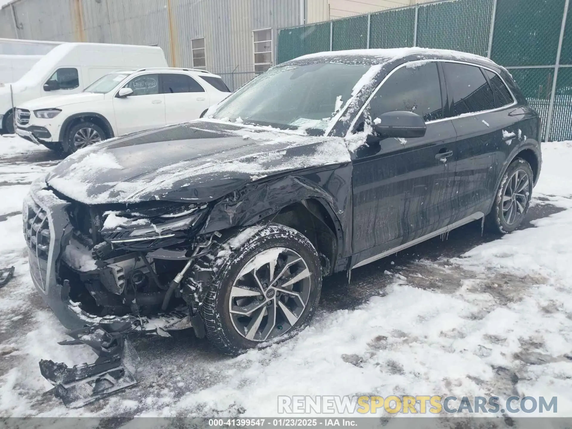 2 fotografías del automóvil dañado WA1AAAFY1M2101881 AUDI Q5 2021