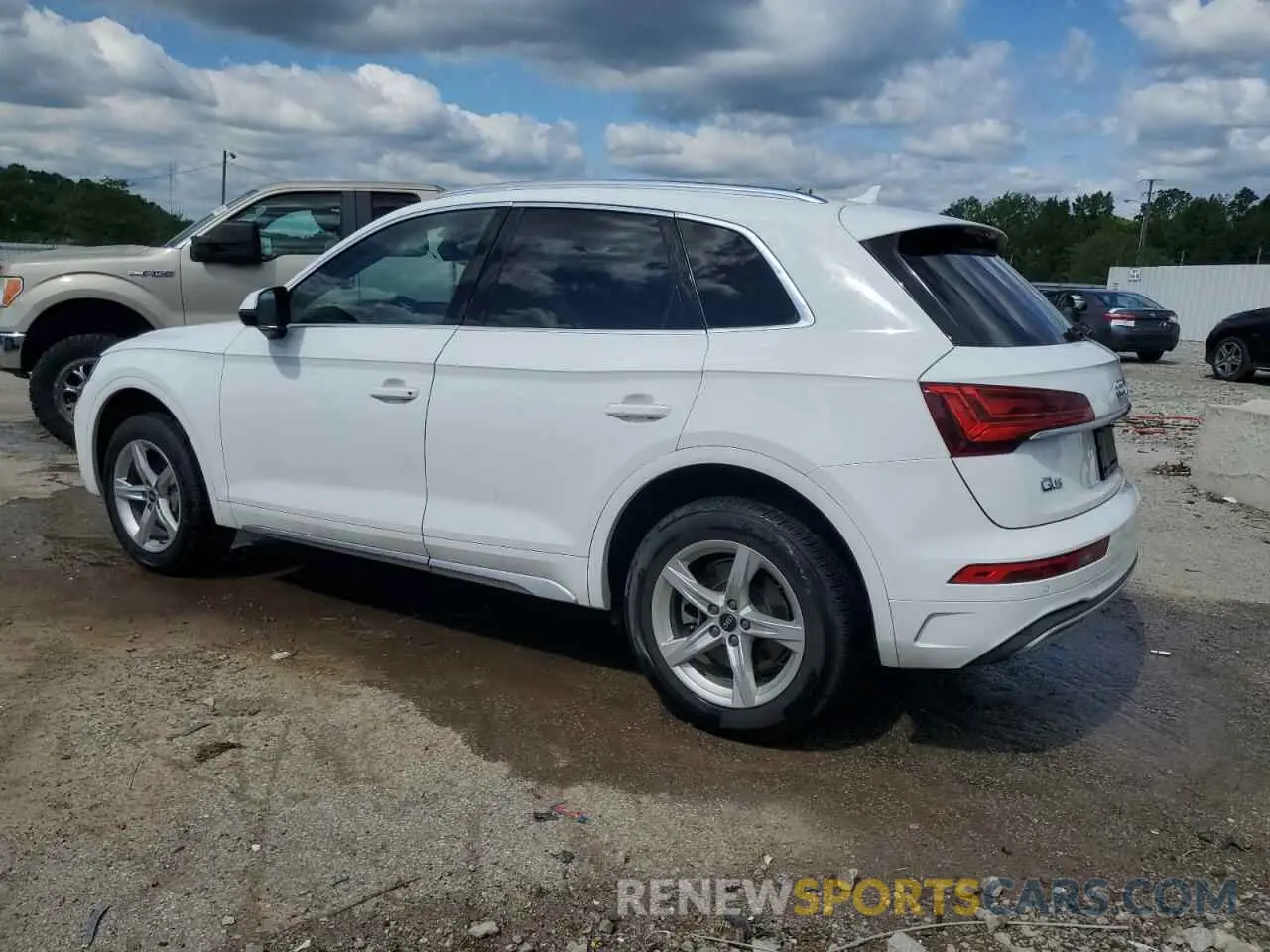 2 fotografías del automóvil dañado WA1AAAFY2M2002583 AUDI Q5 2021
