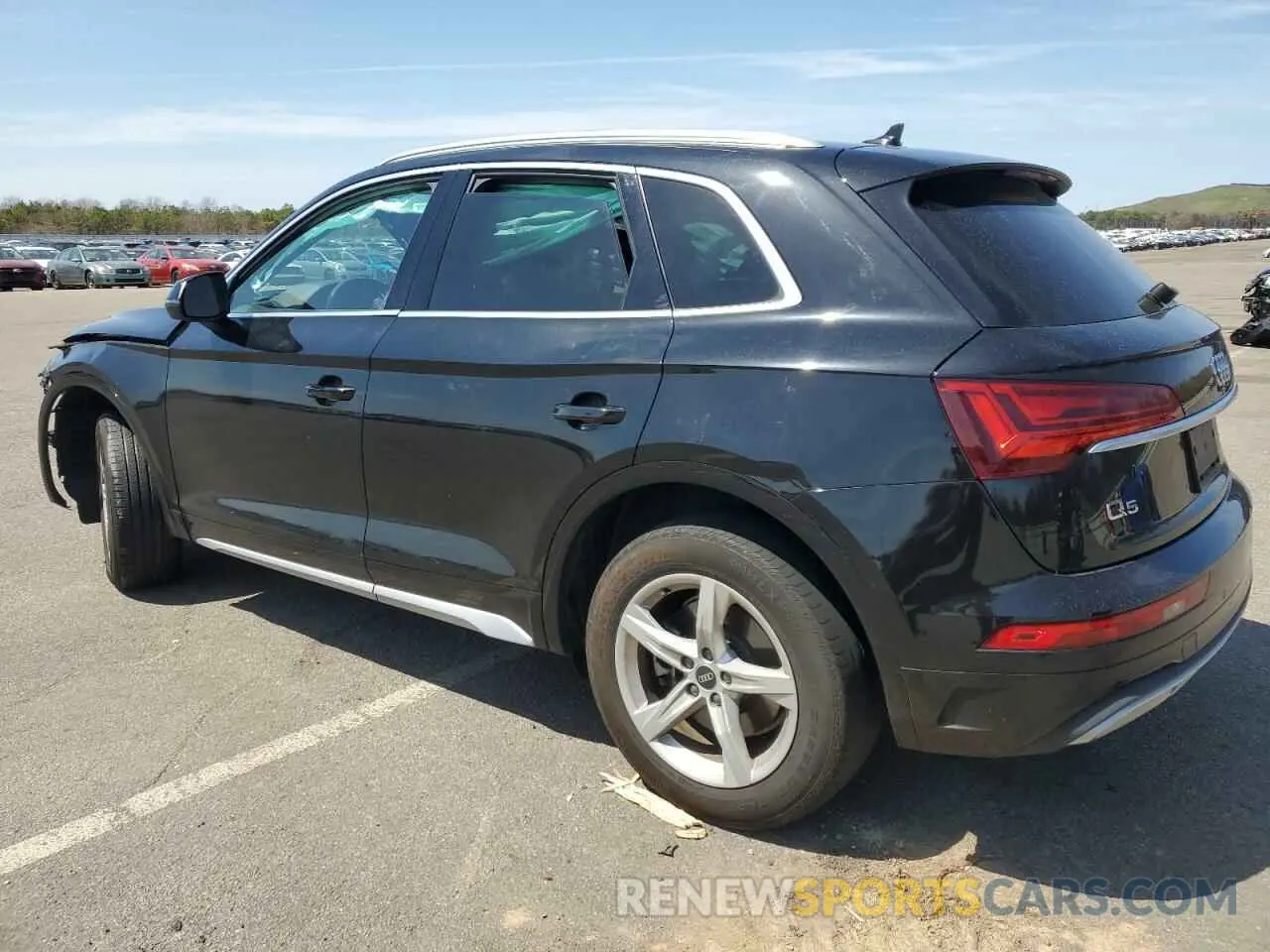 2 fotografías del automóvil dañado WA1AAAFY2M2052822 AUDI Q5 2021