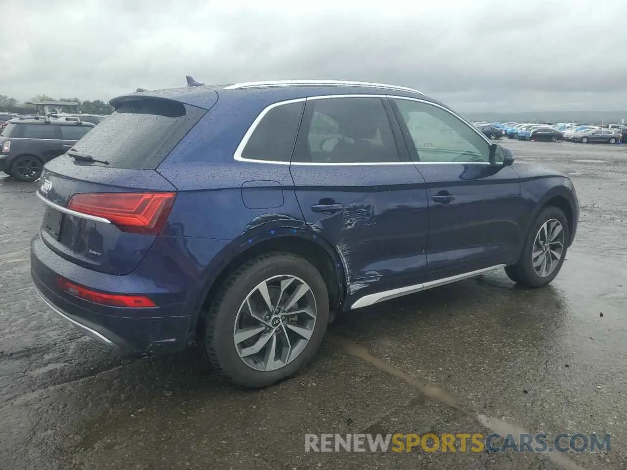 3 fotografías del automóvil dañado WA1AAAFY4M2002990 AUDI Q5 2021