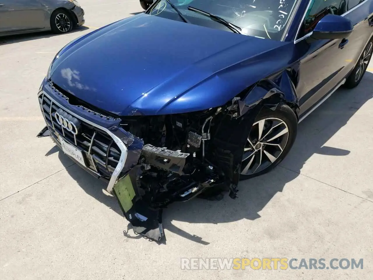 9 fotografías del automóvil dañado WA1AAAFY4M2020566 AUDI Q5 2021