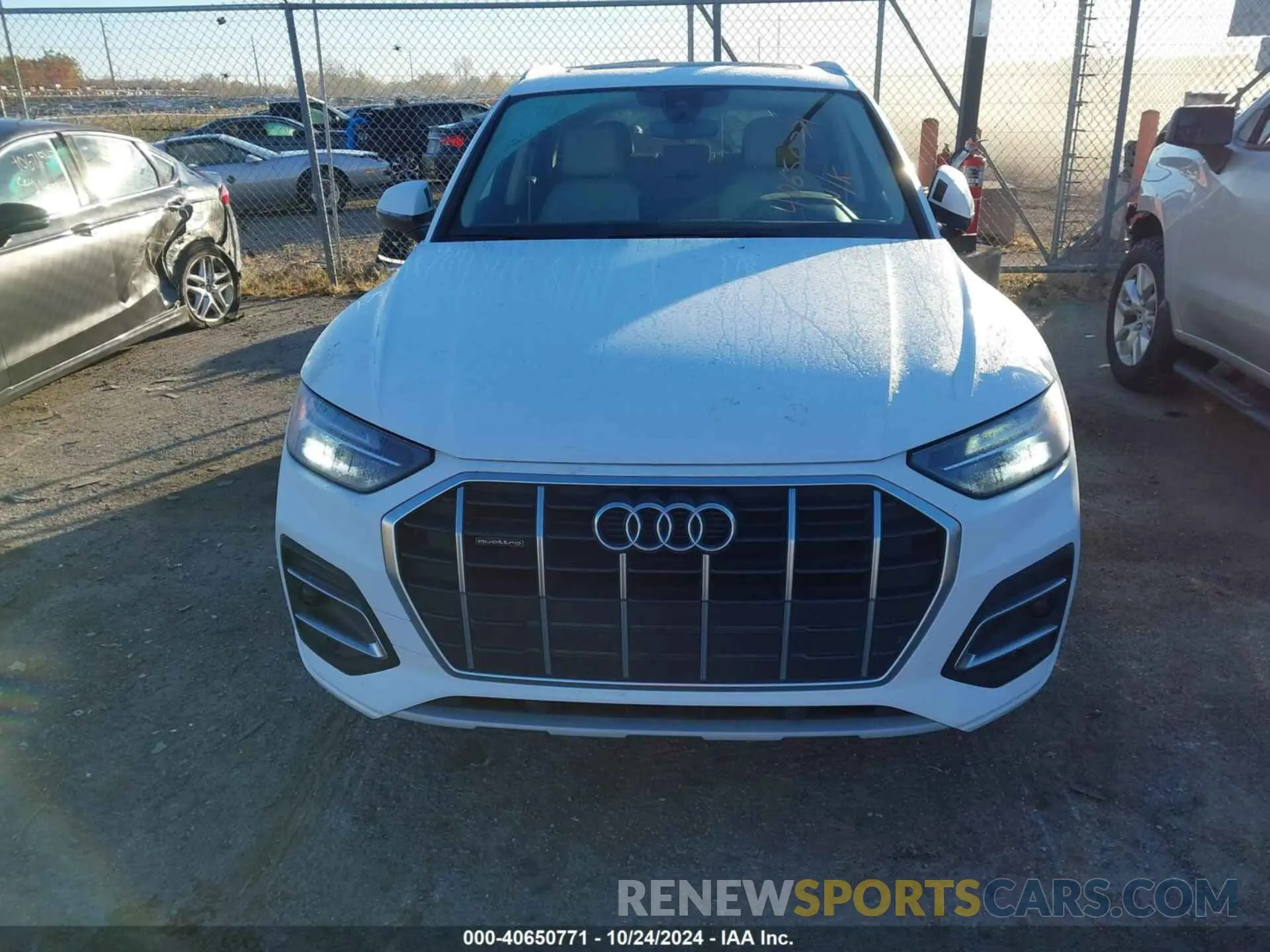 12 fotografías del automóvil dañado WA1AAAFY4M2076720 AUDI Q5 2021