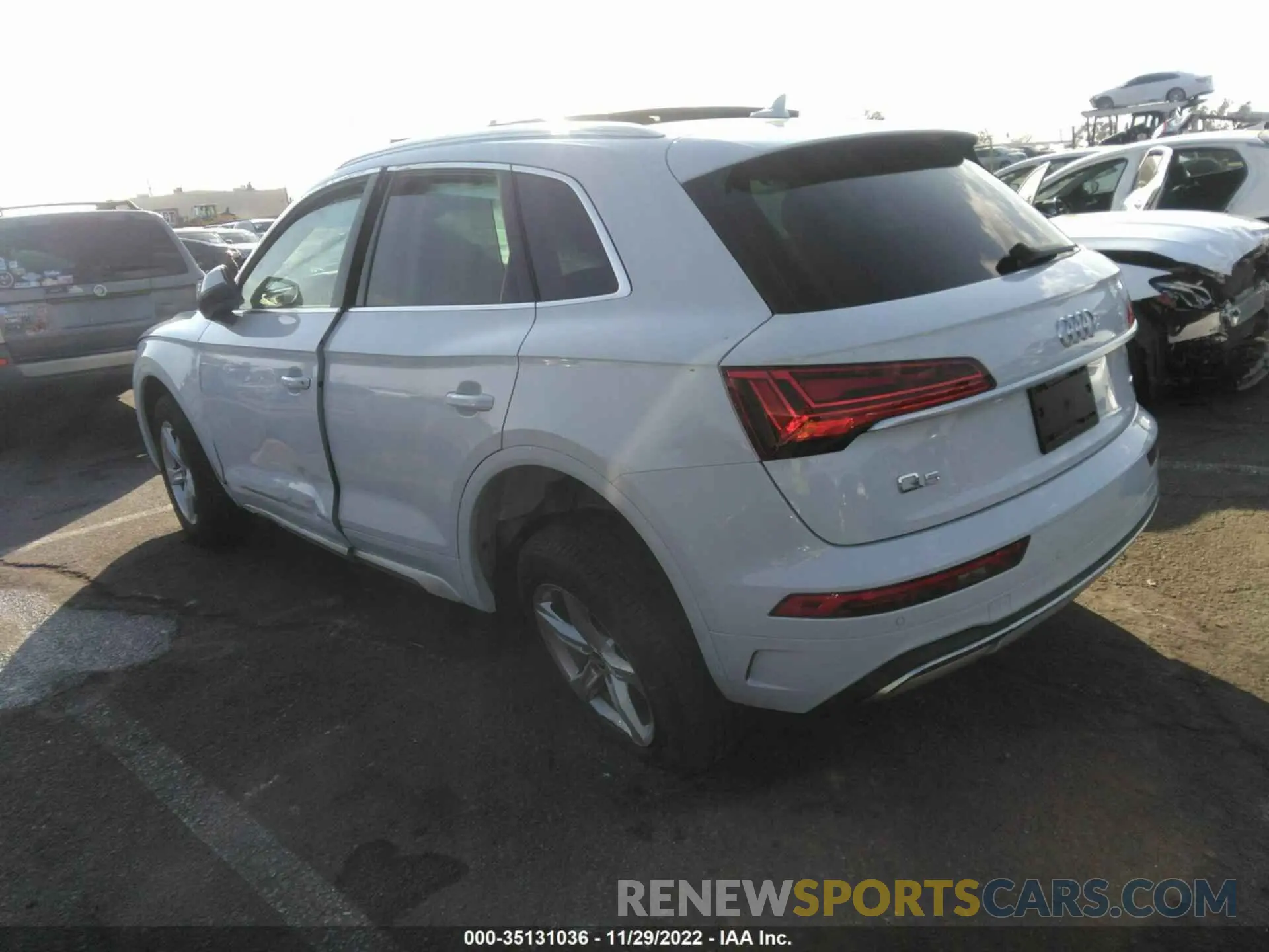 3 fotografías del automóvil dañado WA1AAAFY4M2101843 AUDI Q5 2021