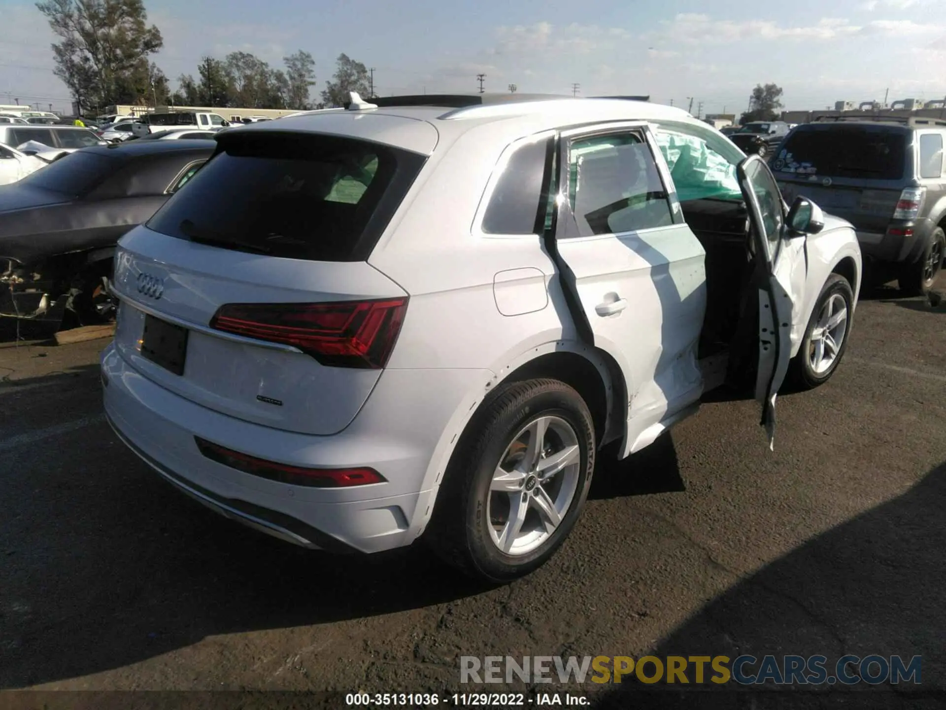 4 fotografías del automóvil dañado WA1AAAFY4M2101843 AUDI Q5 2021