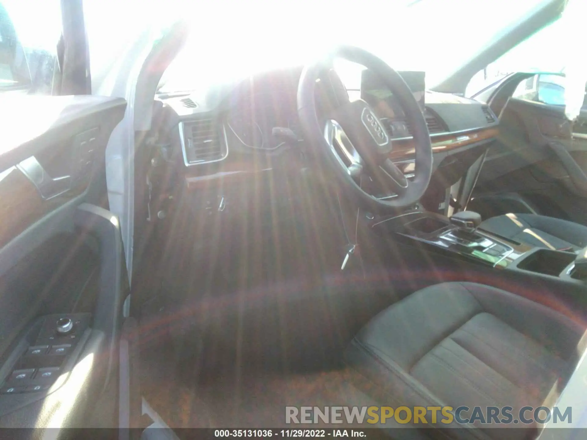 5 fotografías del automóvil dañado WA1AAAFY4M2101843 AUDI Q5 2021