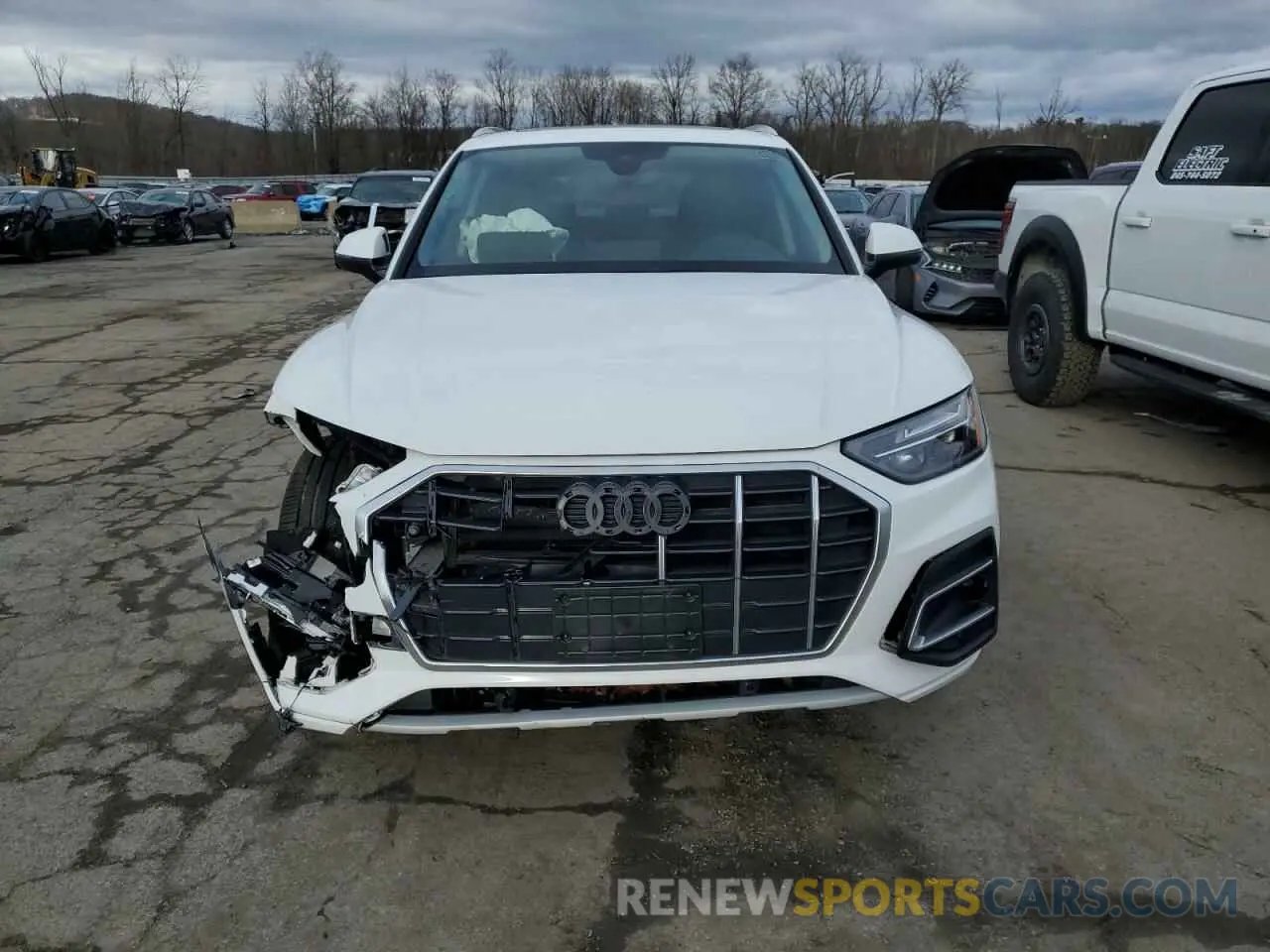 5 fotografías del automóvil dañado WA1AAAFY4M2119128 AUDI Q5 2021