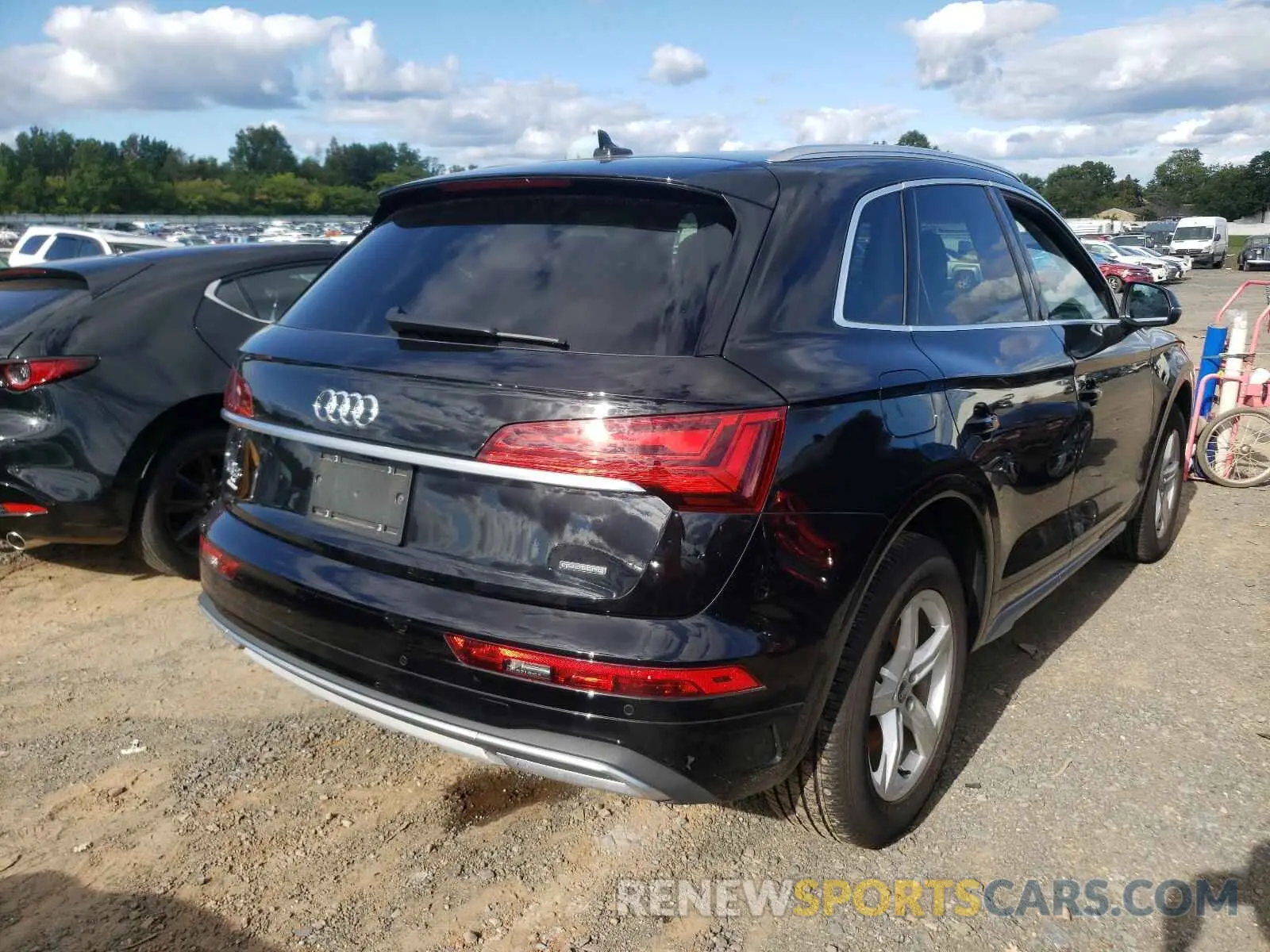 4 fotografías del automóvil dañado WA1AAAFY6M2002912 AUDI Q5 2021