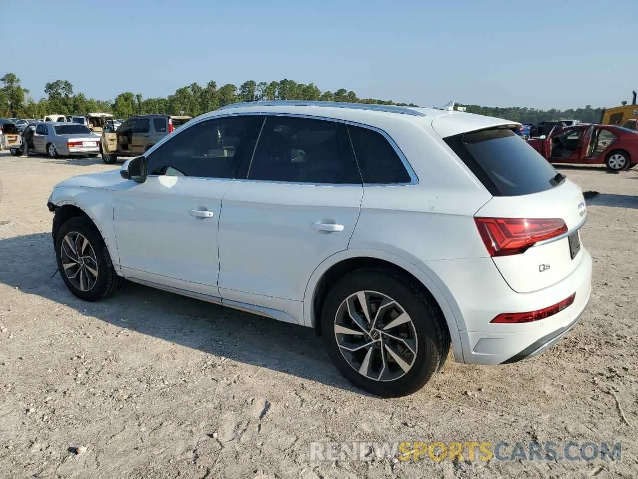 2 fotografías del automóvil dañado WA1AAAFY7M2014289 AUDI Q5 2021