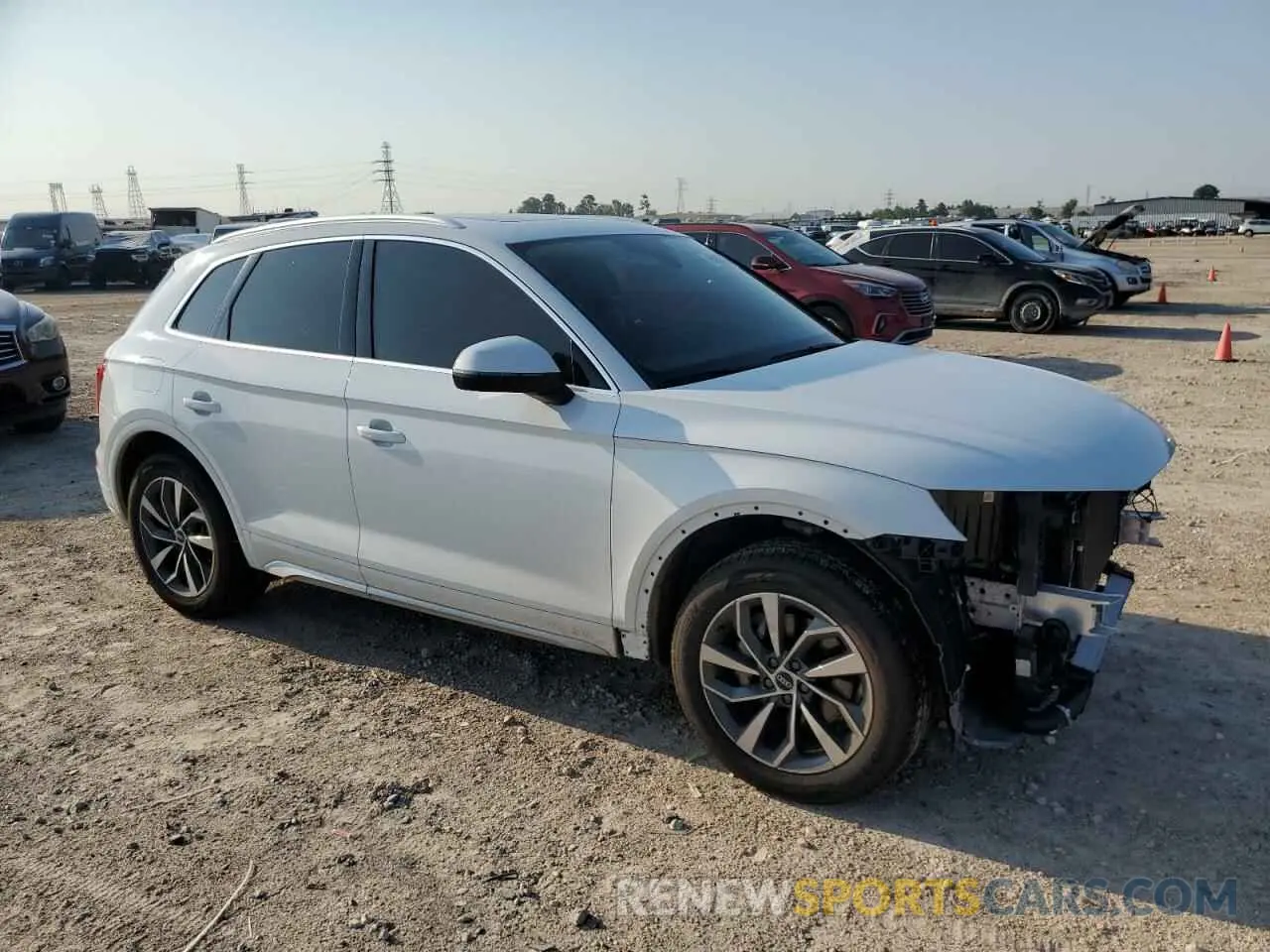 4 fotografías del automóvil dañado WA1AAAFY7M2014289 AUDI Q5 2021
