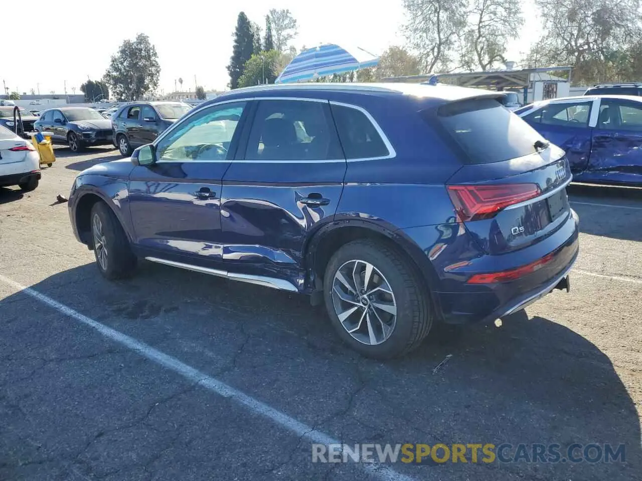 2 fotografías del automóvil dañado WA1AAAFY7M2056378 AUDI Q5 2021