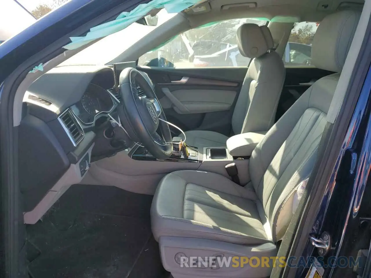 7 fotografías del automóvil dañado WA1AAAFY7M2056378 AUDI Q5 2021
