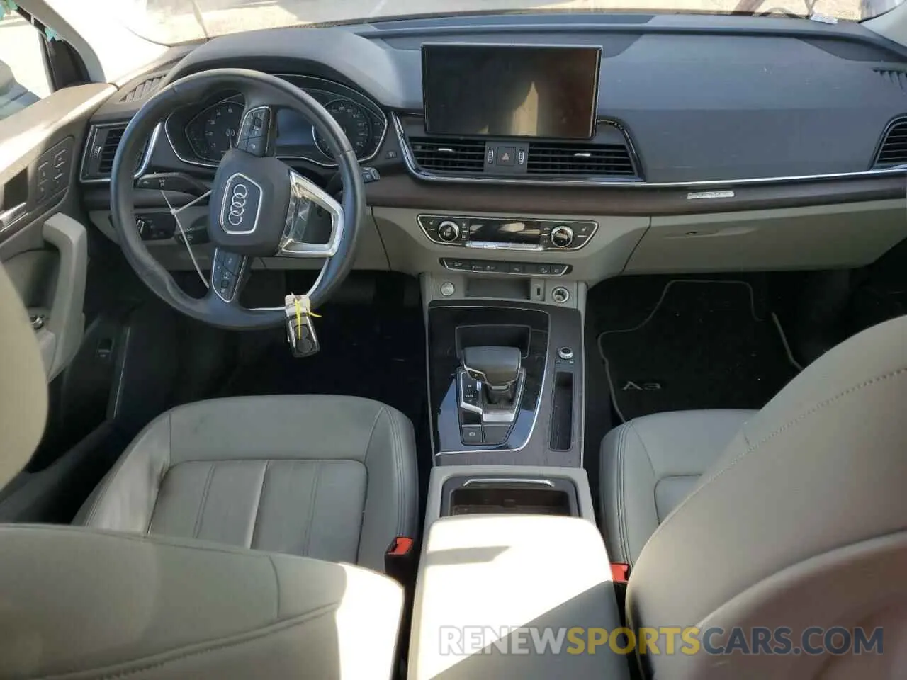 8 fotografías del automóvil dañado WA1AAAFY7M2056378 AUDI Q5 2021