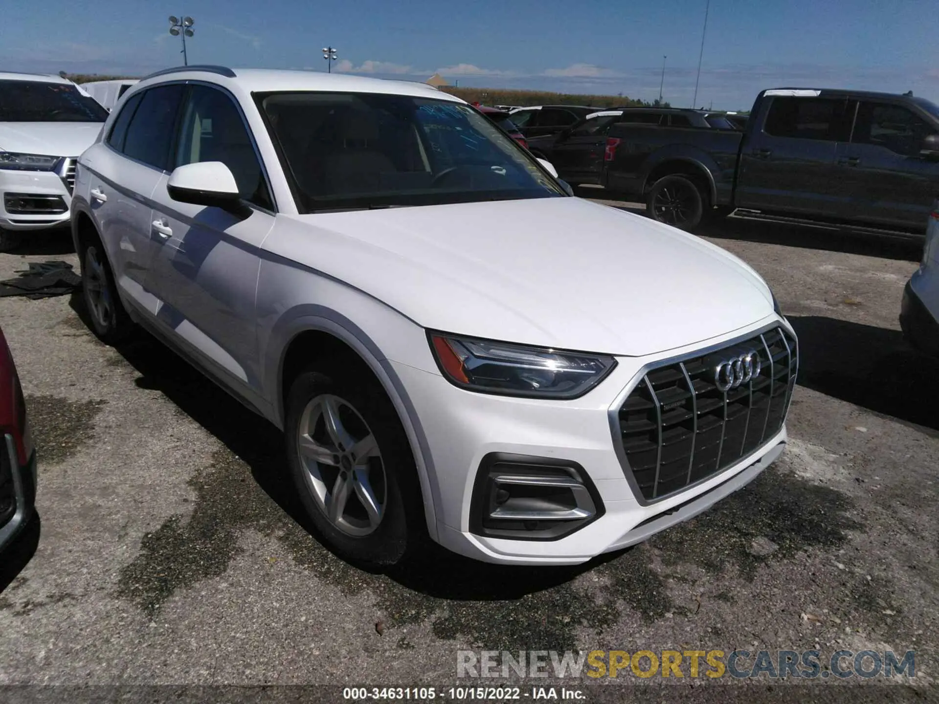 1 fotografías del automóvil dañado WA1AAAFY8M2044594 AUDI Q5 2021