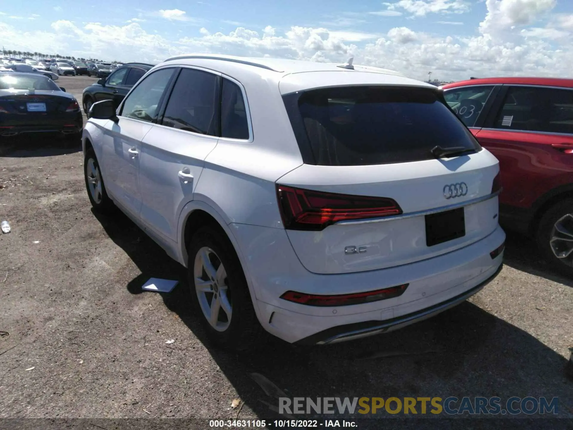 3 fotografías del automóvil dañado WA1AAAFY8M2044594 AUDI Q5 2021