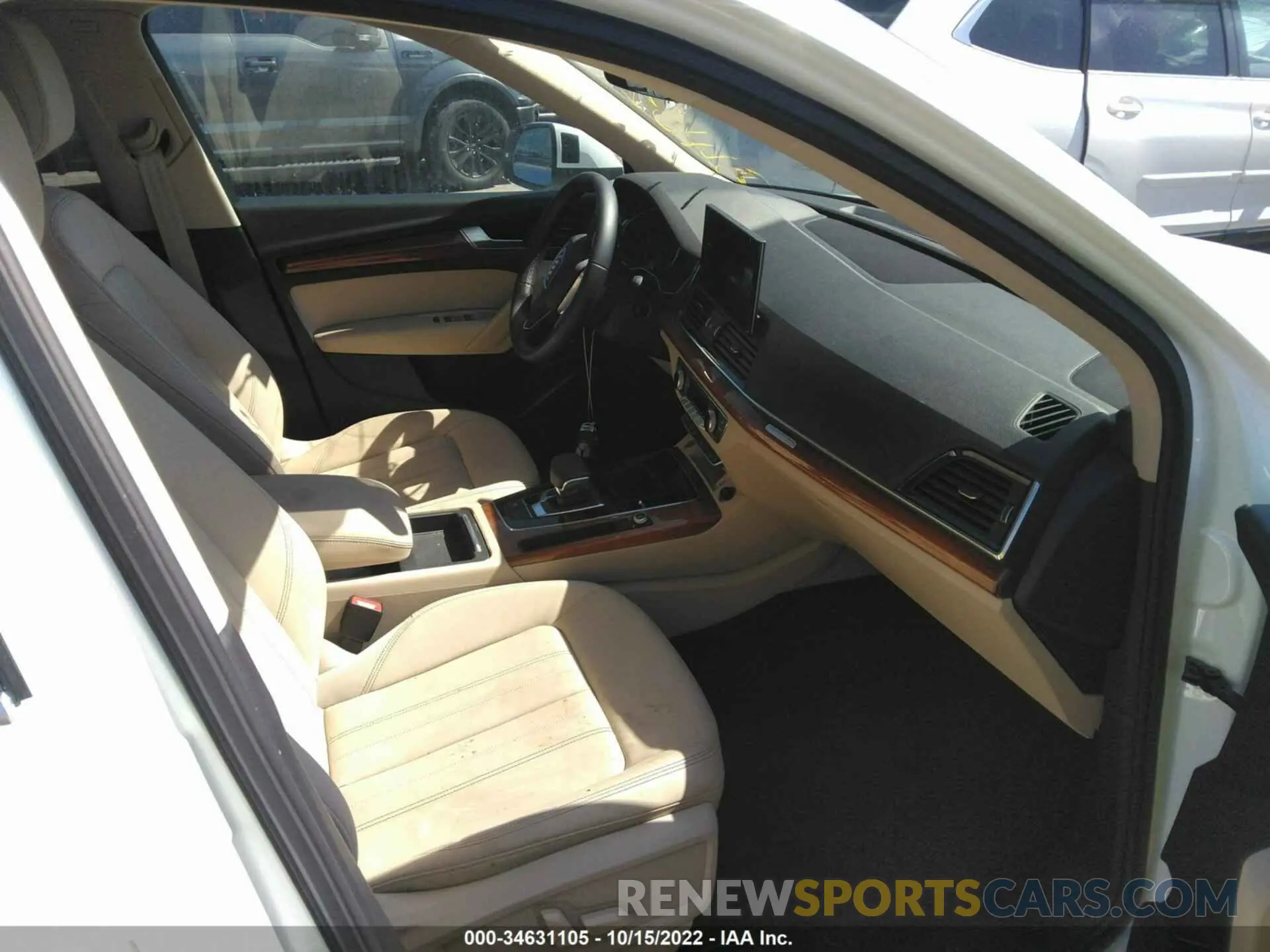 5 fotografías del automóvil dañado WA1AAAFY8M2044594 AUDI Q5 2021