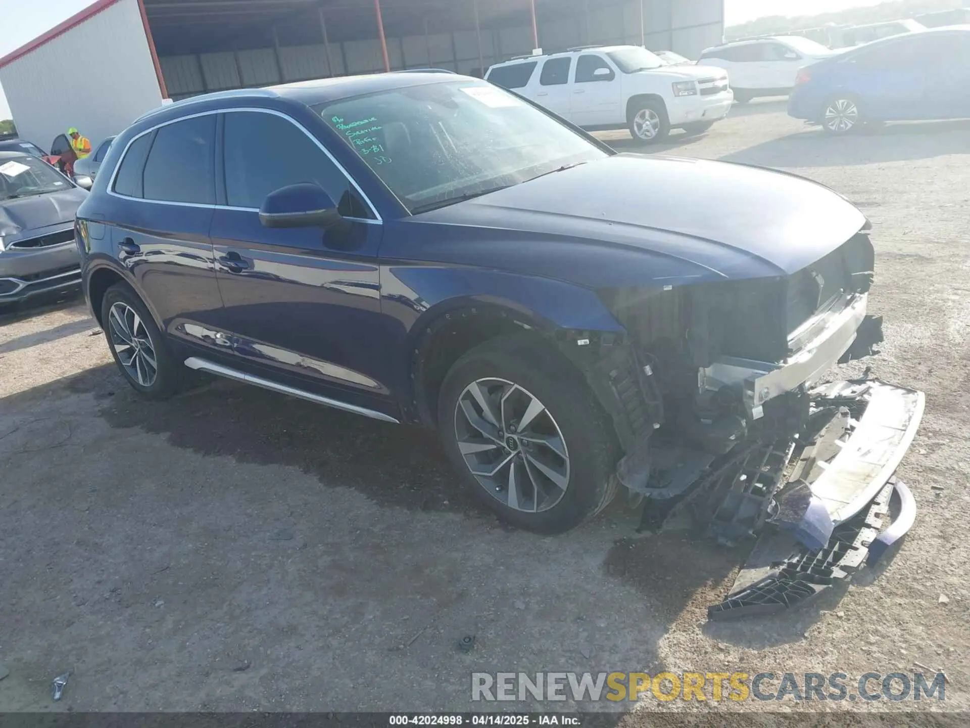 1 fotografías del automóvil dañado WA1AAAFY8M2074985 AUDI Q5 2021