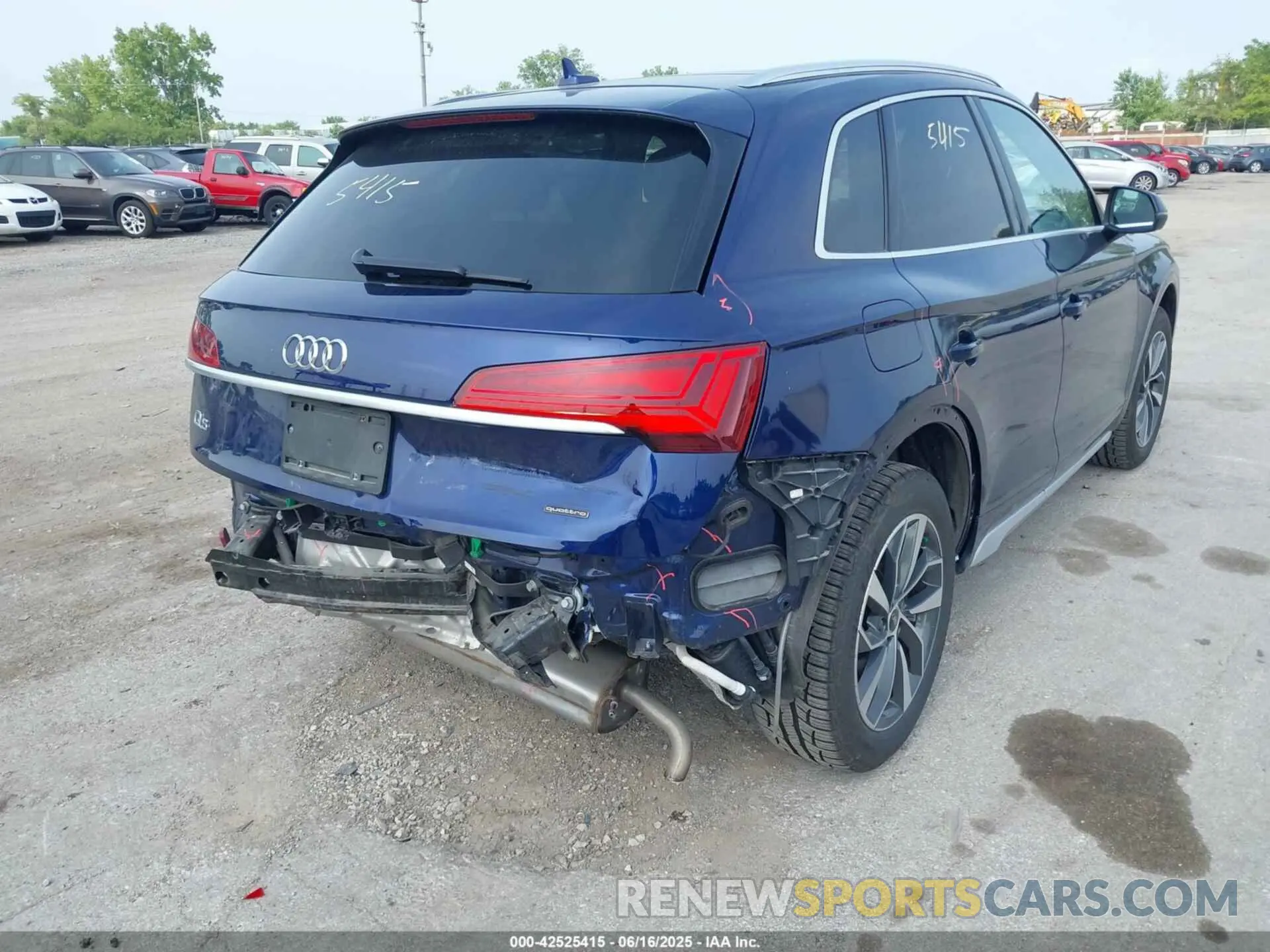 6 fotografías del automóvil dañado WA1AAAFYXM2010852 AUDI Q5 2021