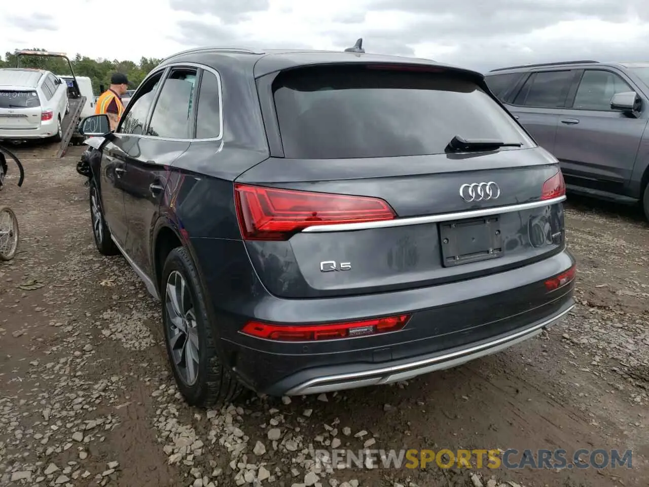 3 fotografías del automóvil dañado WA1AAAFYXM2140422 AUDI Q5 2021