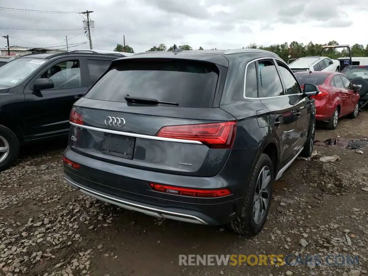 4 fotografías del automóvil dañado WA1AAAFYXM2140422 AUDI Q5 2021