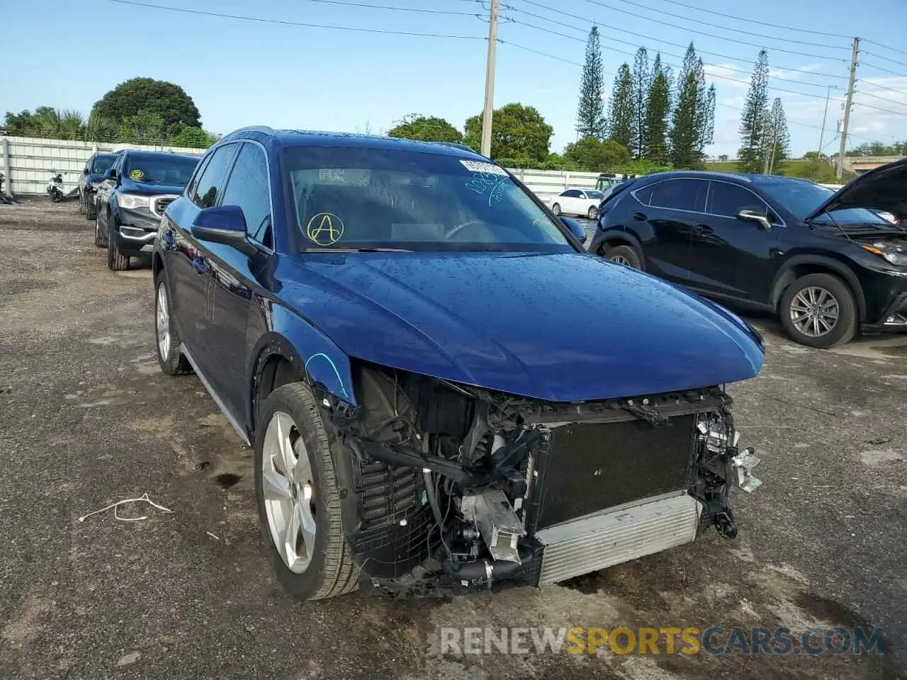 1 fotografías del automóvil dañado WA1BAAFY0M2111676 AUDI Q5 2021