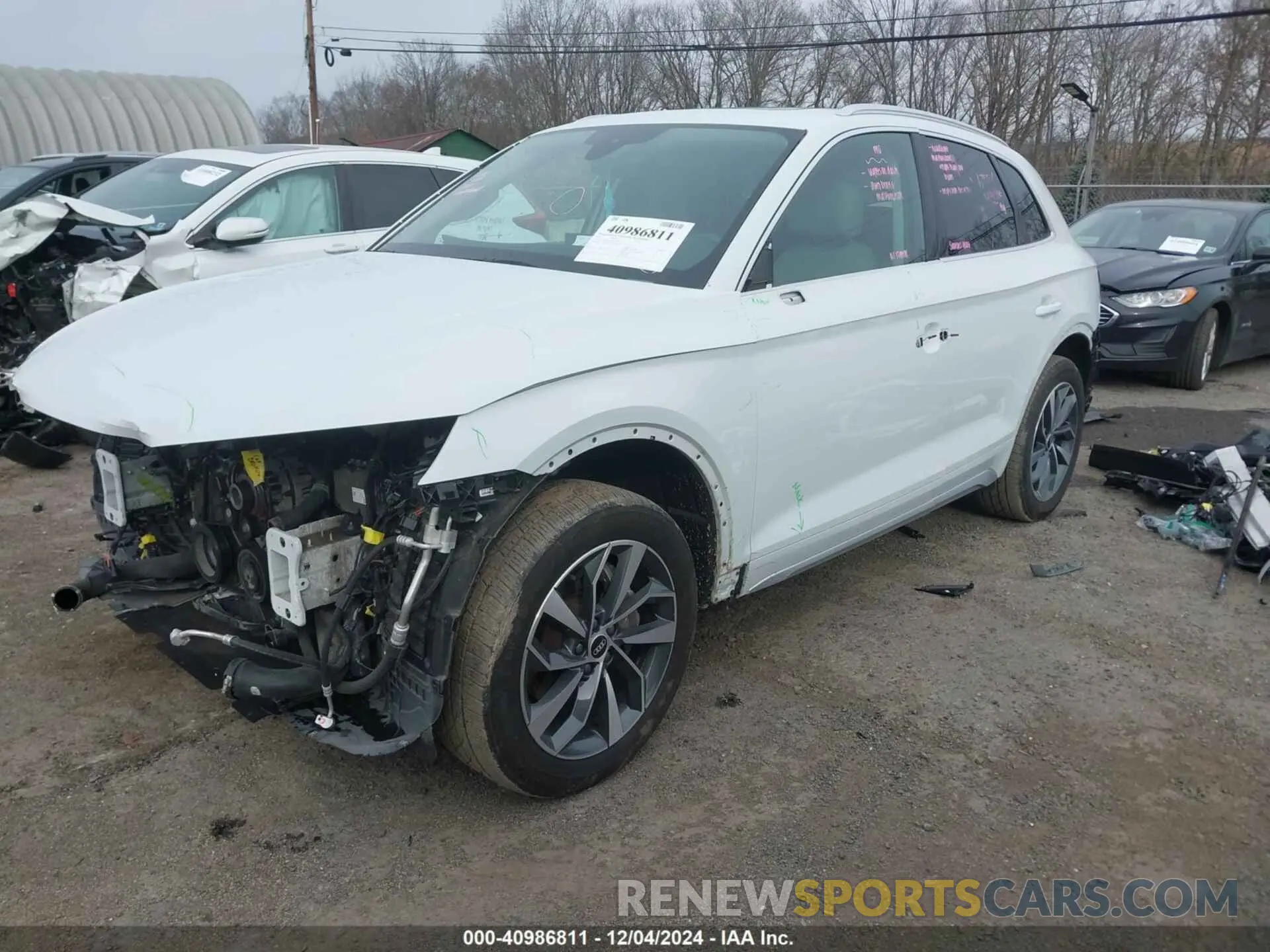 2 fotografías del automóvil dañado WA1BAAFY0M2127103 AUDI Q5 2021