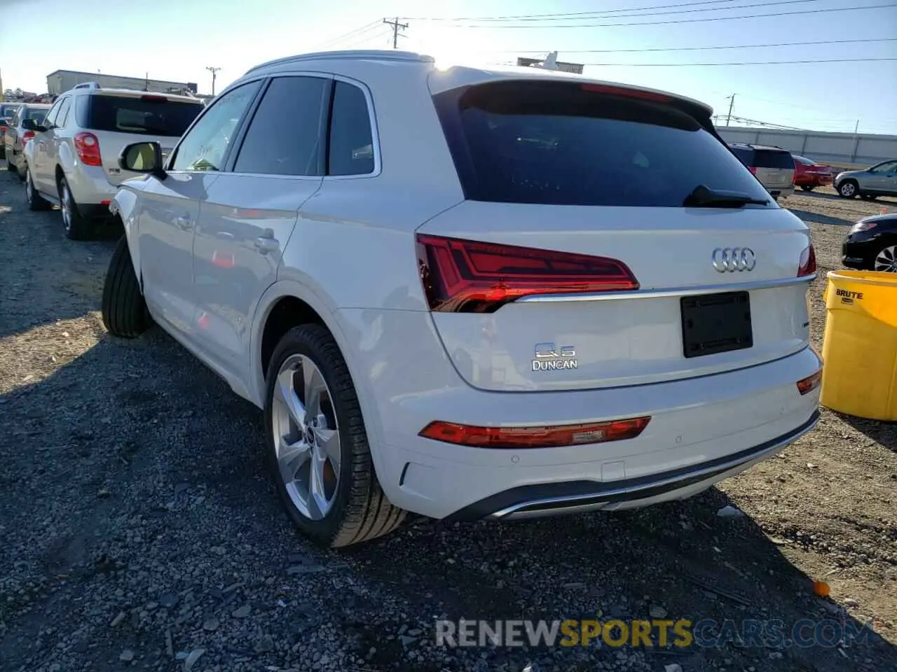 3 fotografías del automóvil dañado WA1BAAFY1M2058826 AUDI Q5 2021