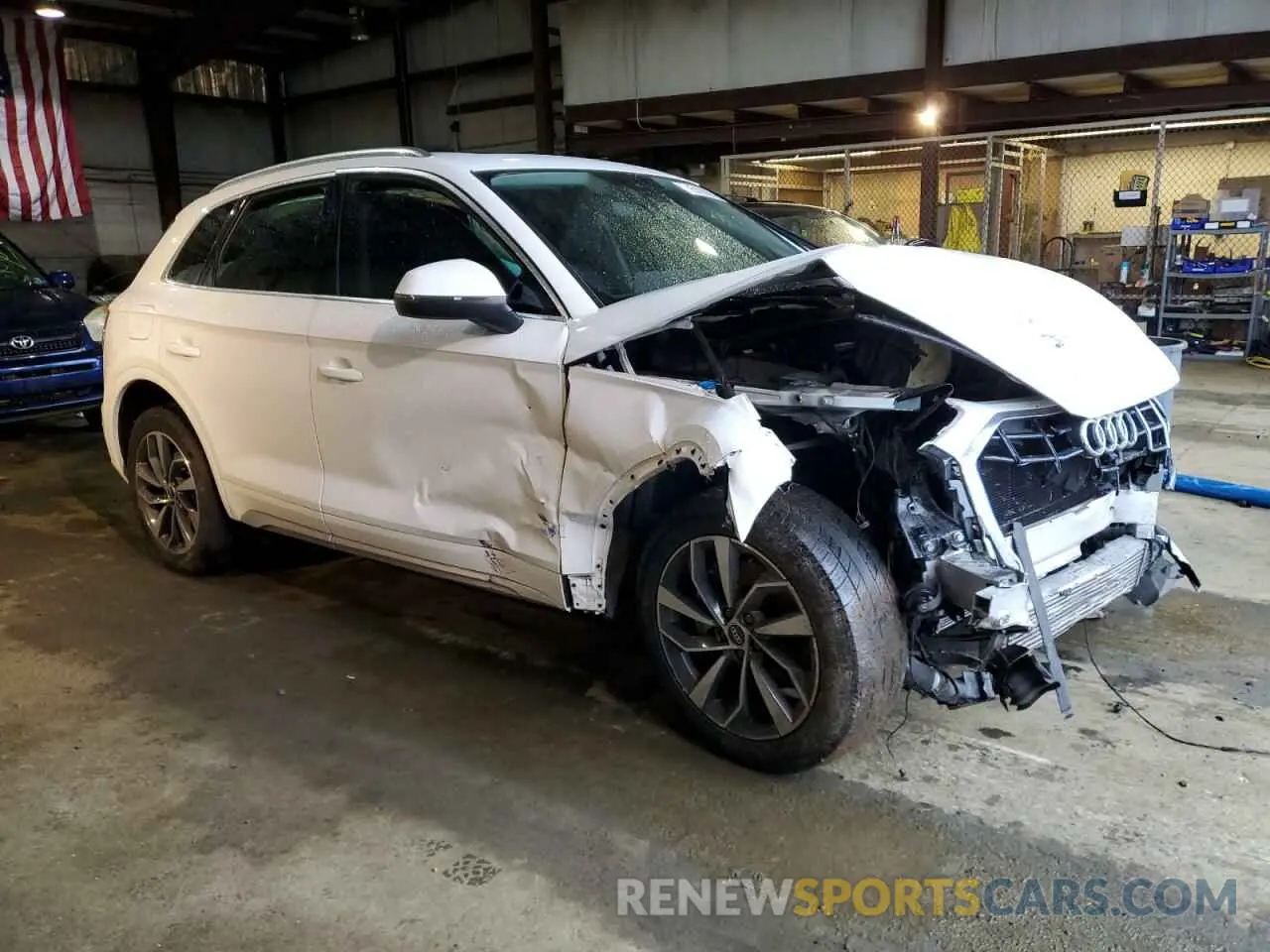4 fotografías del automóvil dañado WA1BAAFY1M2108916 AUDI Q5 2021