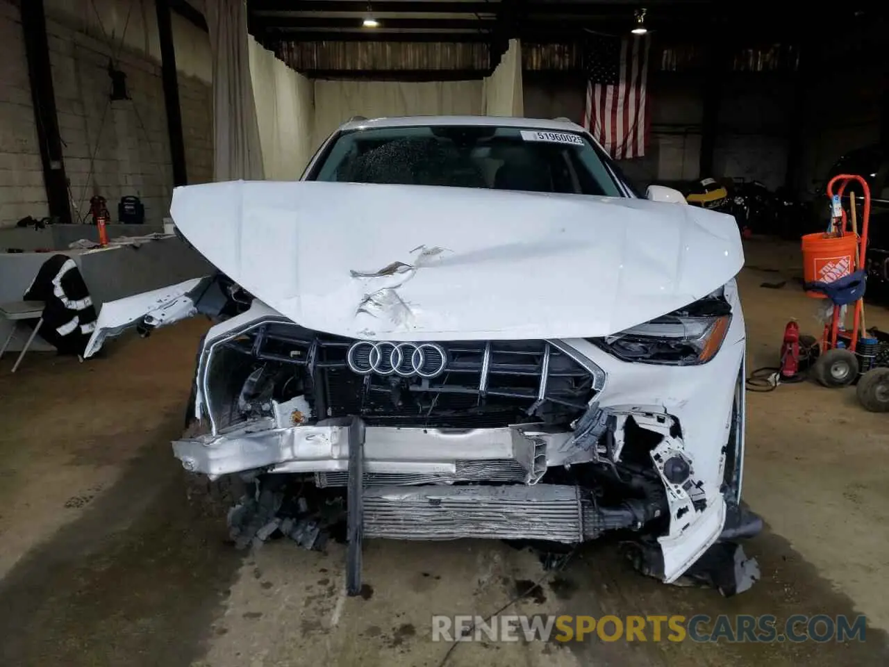 5 fotografías del automóvil dañado WA1BAAFY1M2108916 AUDI Q5 2021