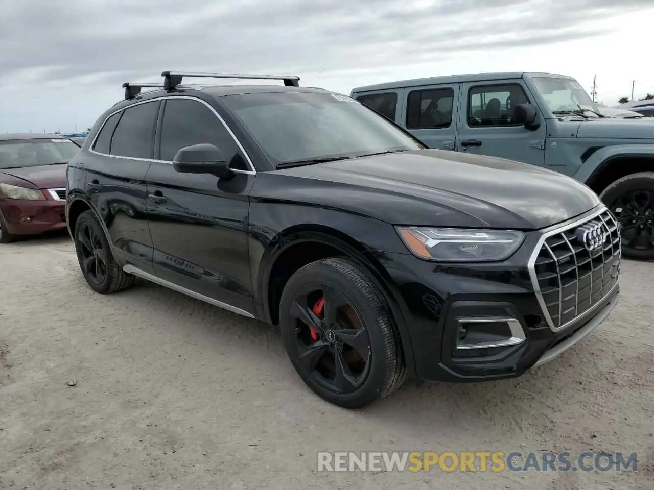 4 fotografías del automóvil dañado WA1BAAFY2M2030467 AUDI Q5 2021