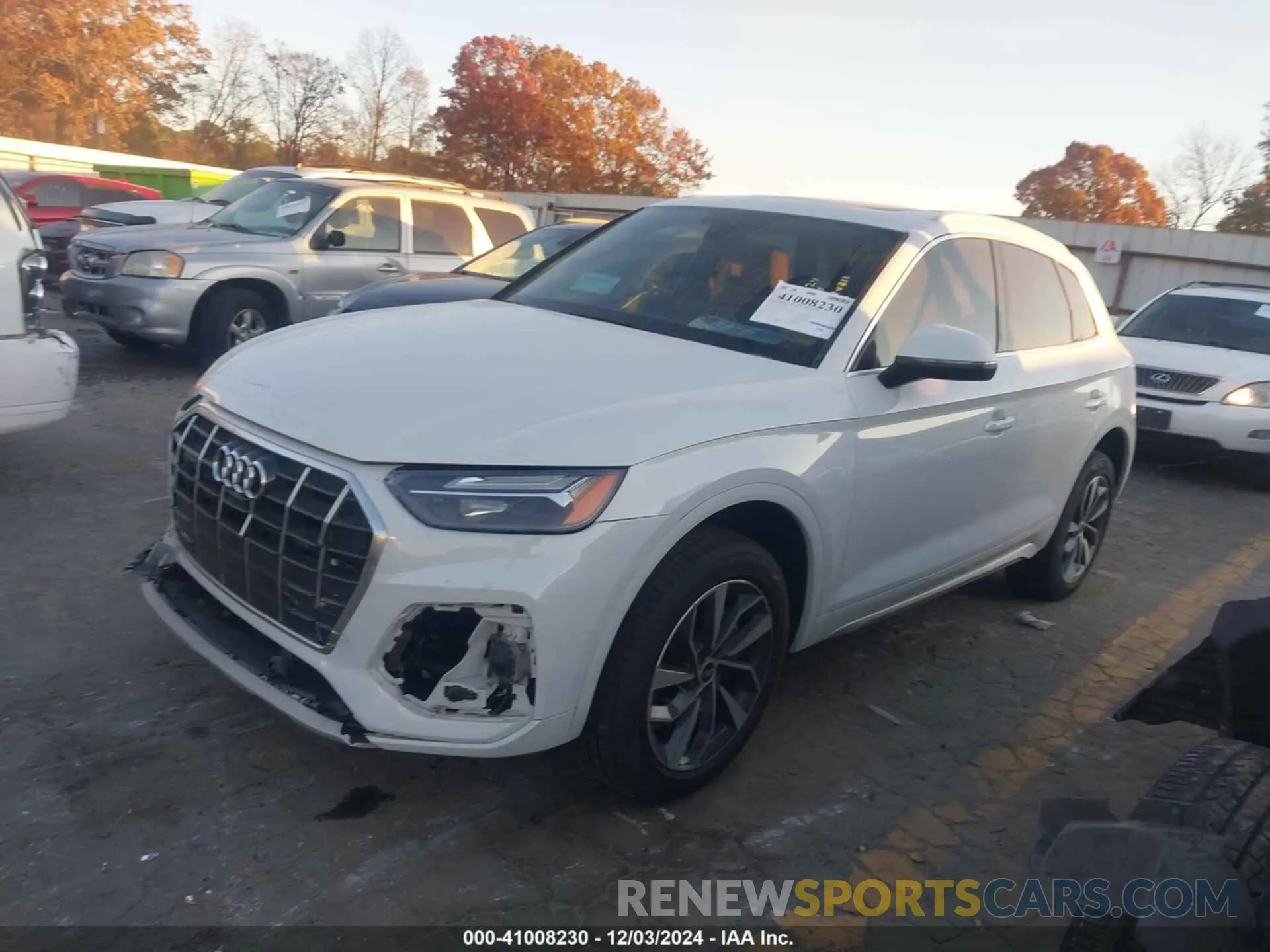 2 fotografías del automóvil dañado WA1BAAFY2M2086067 AUDI Q5 2021