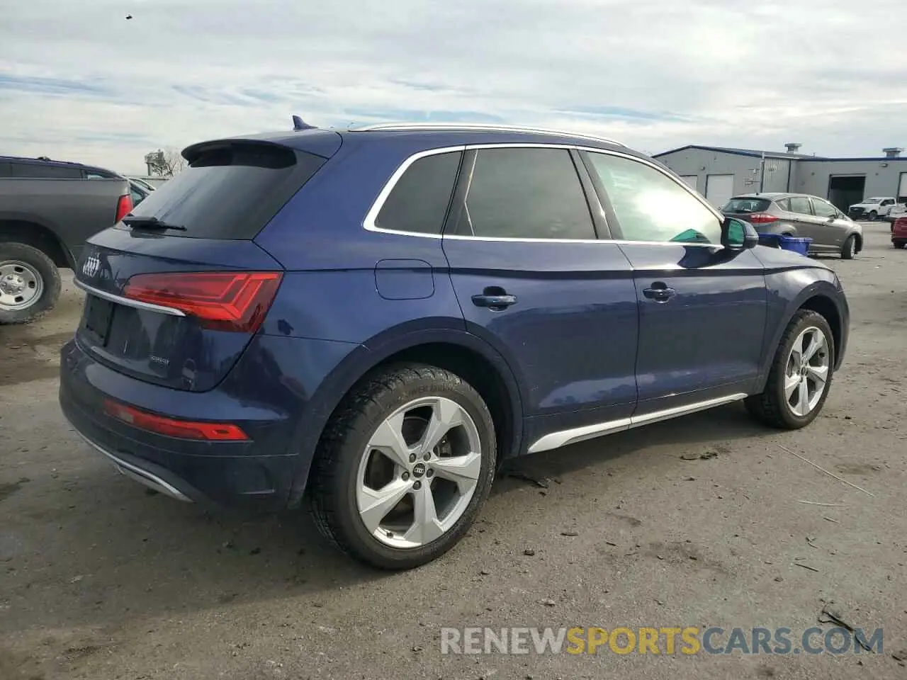 3 fotografías del automóvil dañado WA1BAAFY2M2127930 AUDI Q5 2021